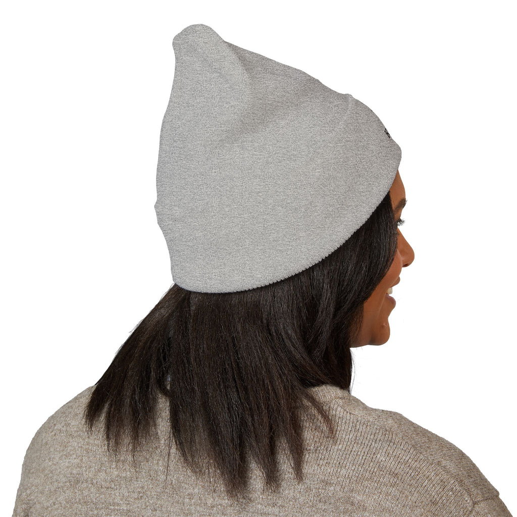 Kairos Kosmos Embroidered Cuffed Beanie — Minimal Logo Knit Hat