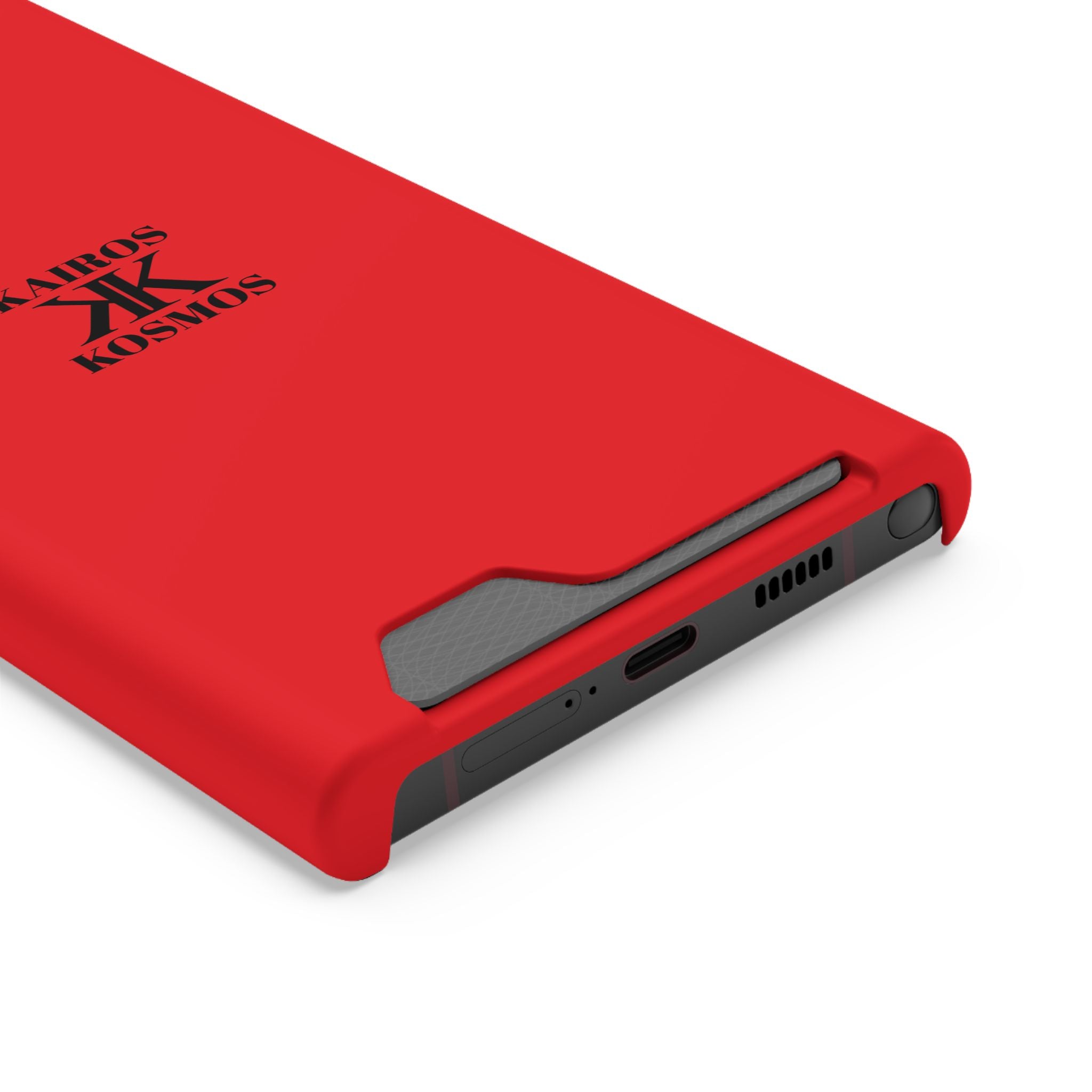 Kairos Kosmos RED Cardholder Phone Case — Slim Protective Wallet Case