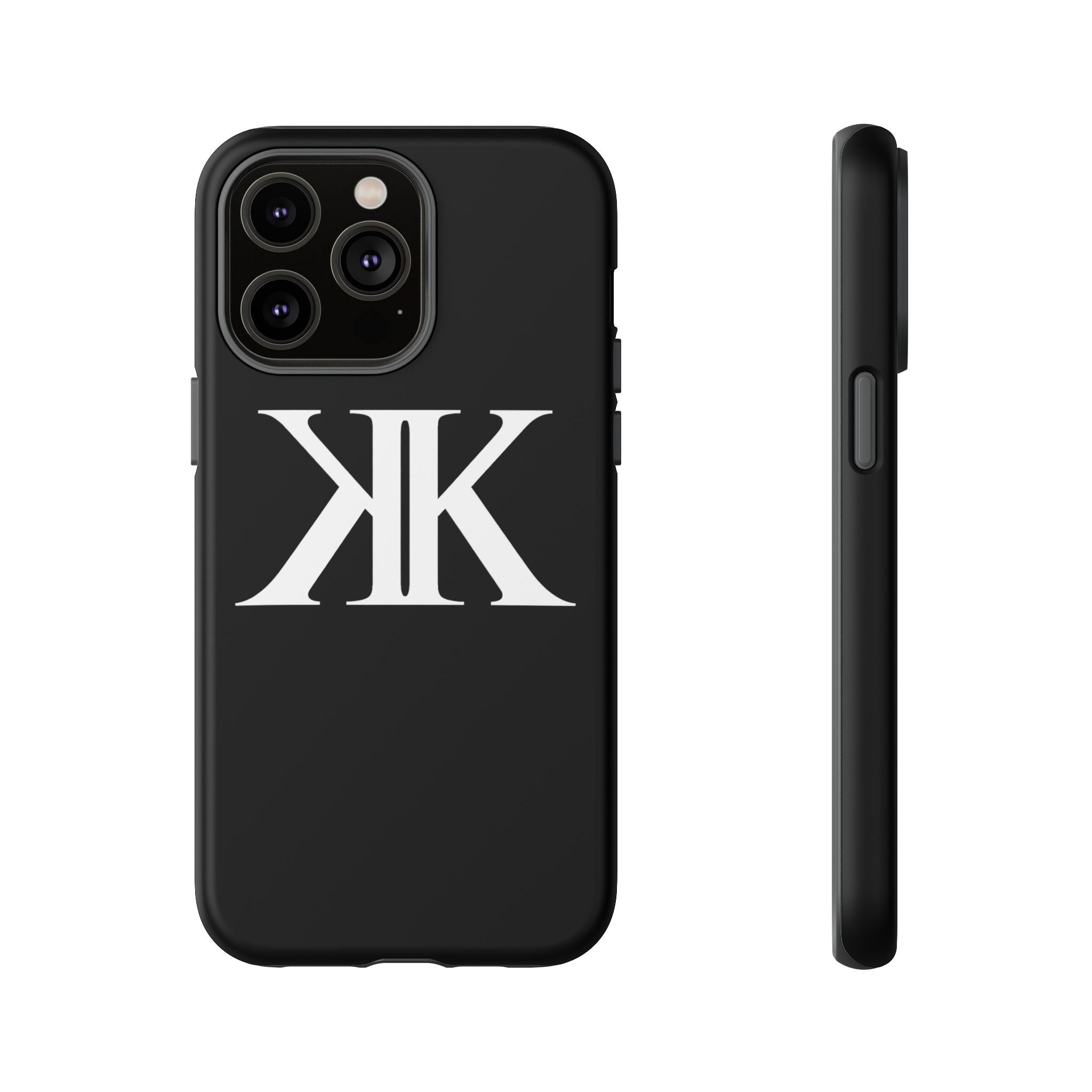 Monogram KK Phone Case BLACK — Tough Protective iPhone Cover