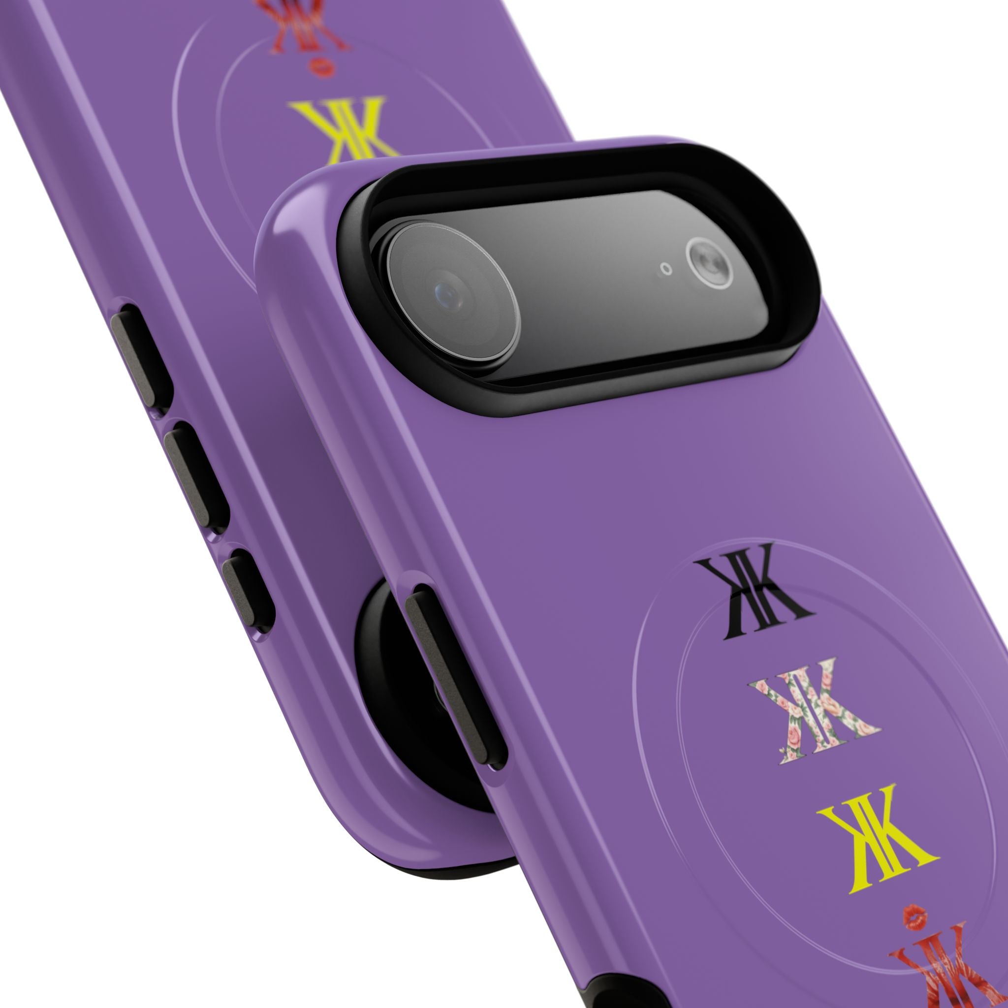 Sigil Collection Light Purple Phone Case — Minimalist Monogram Stack Tough Magnetic Case