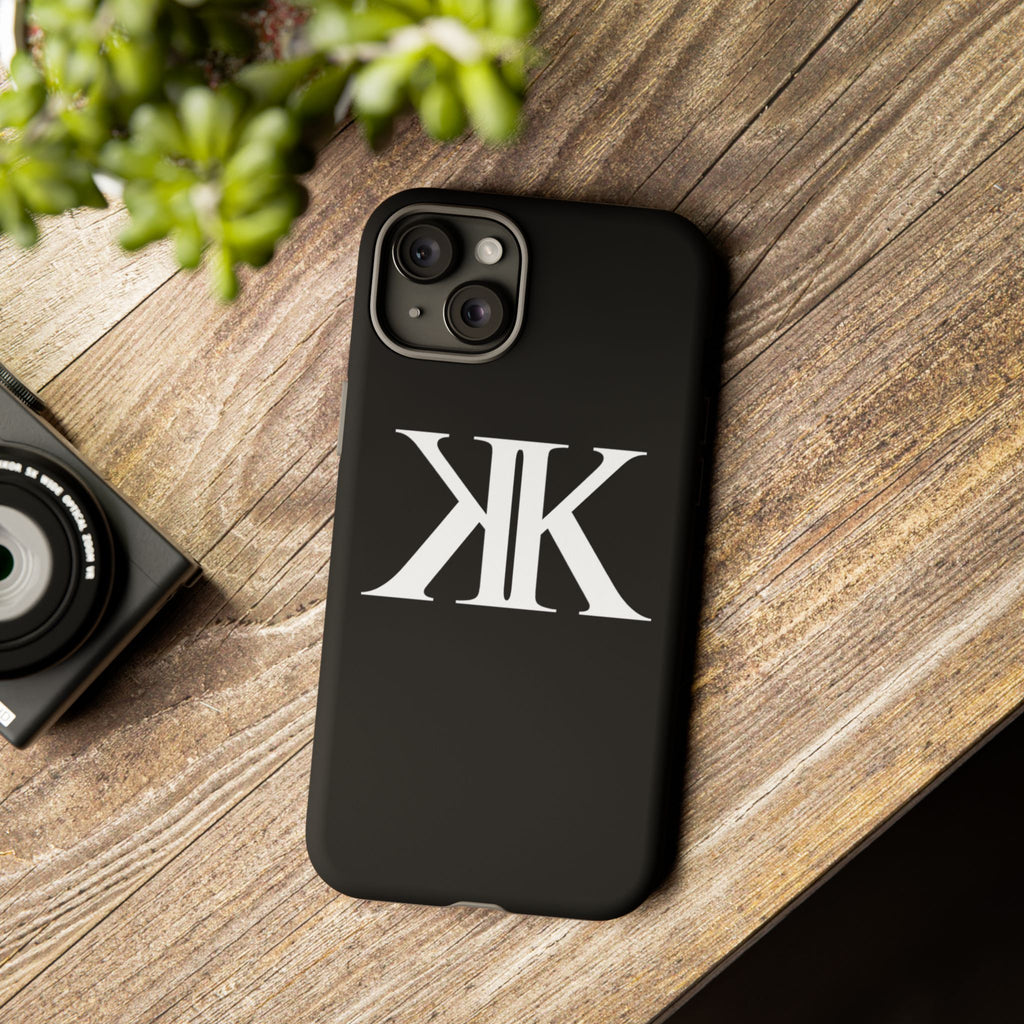 Monogram KK Phone Case BLACK — Tough Protective iPhone Cover