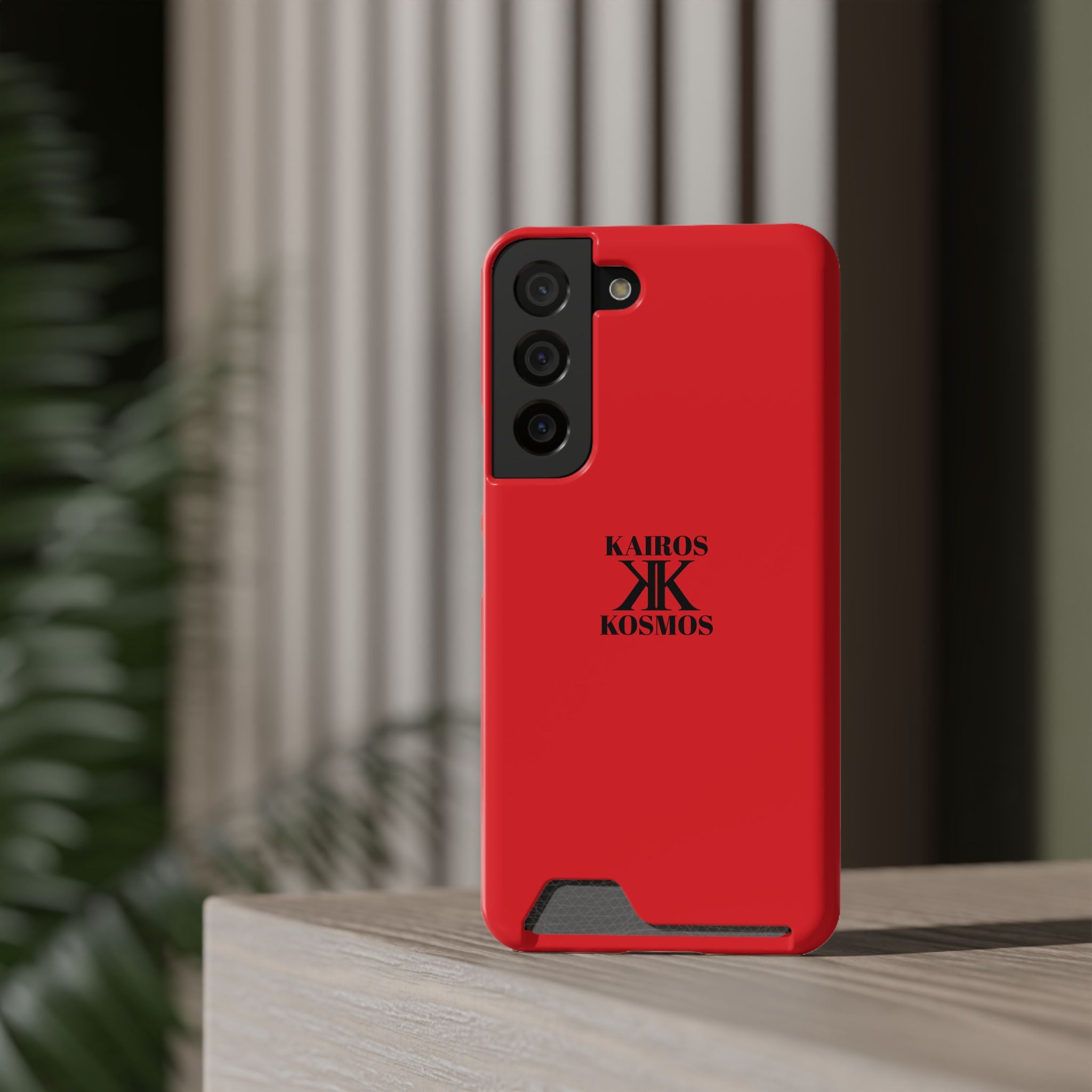 Kairos Kosmos RED Cardholder Phone Case — Slim Protective Wallet Case