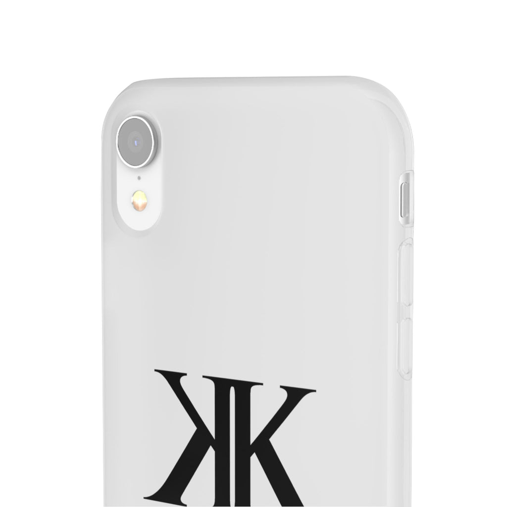 Monogram KK Phone Case — Minimalist Black Logo Flexi Case