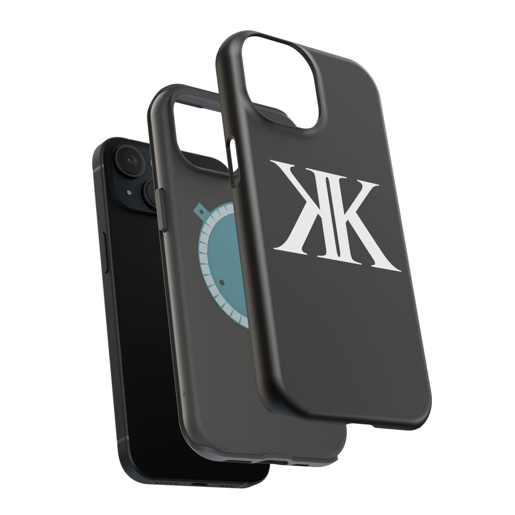 Magnetic Impact-Resistant BLACK Case with Bold KK Monogram