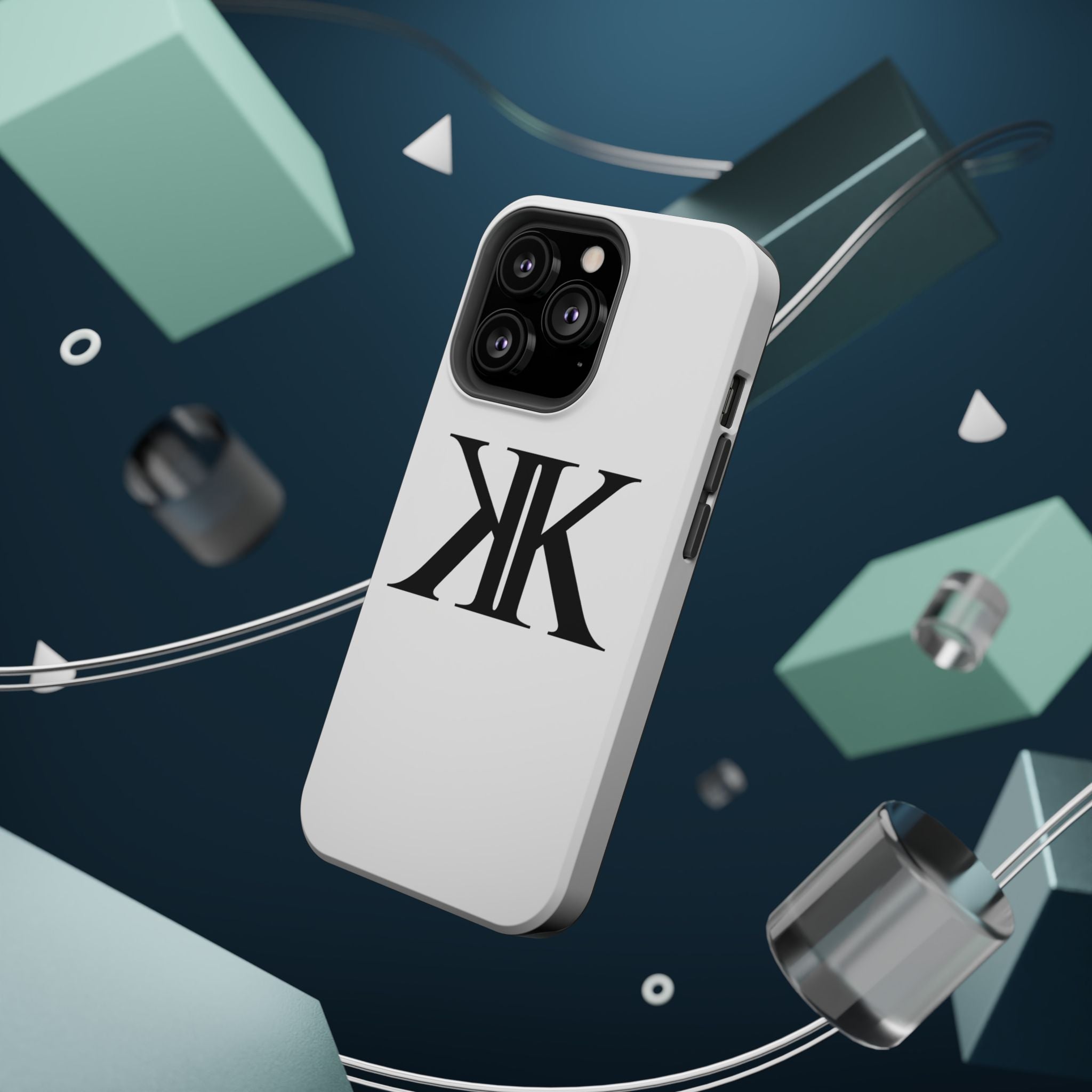 Magnetic Impact-Resistant Case with Bold KK Monogram