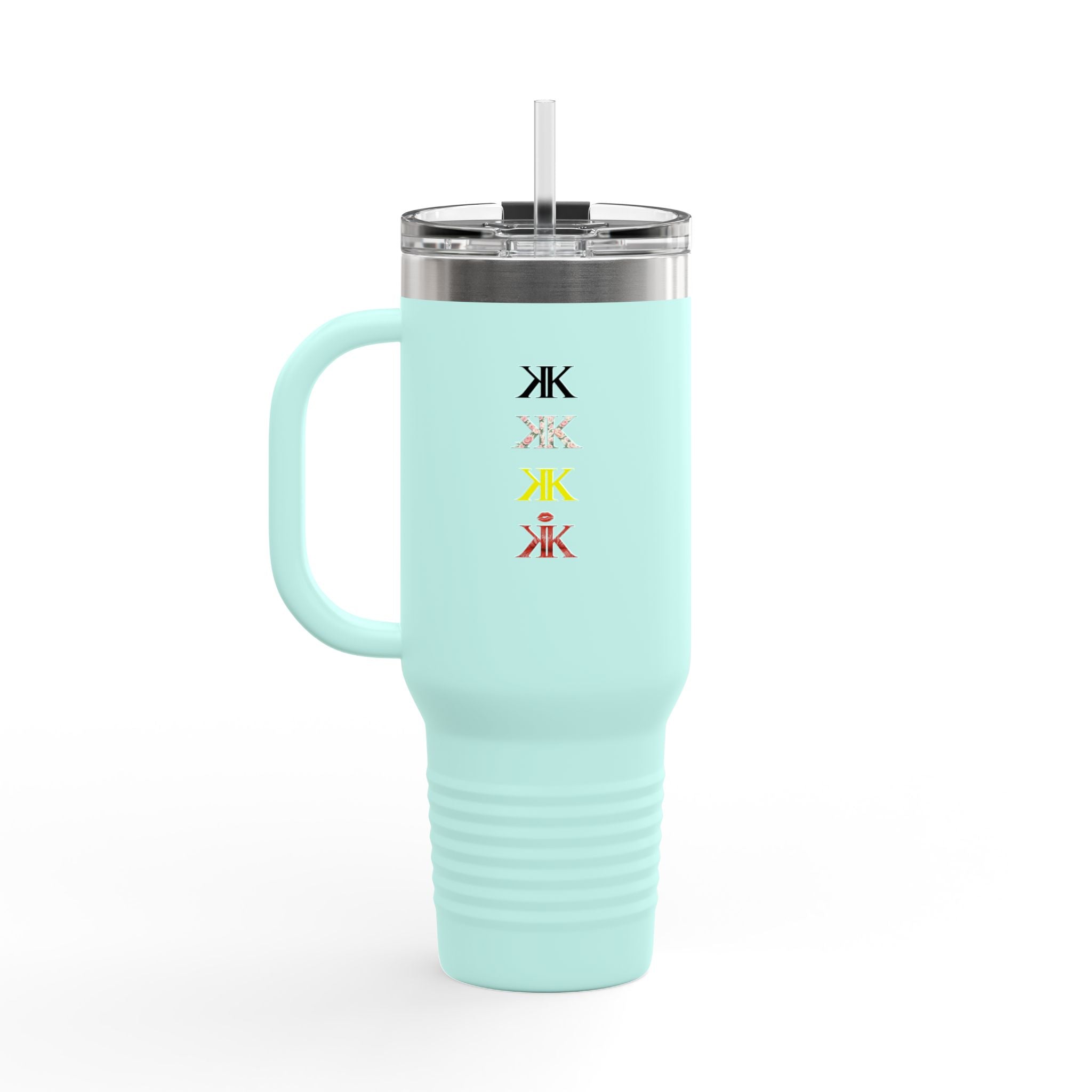 Sigil Collection 40oz Insulated Travel Mug — Vertical Monogram