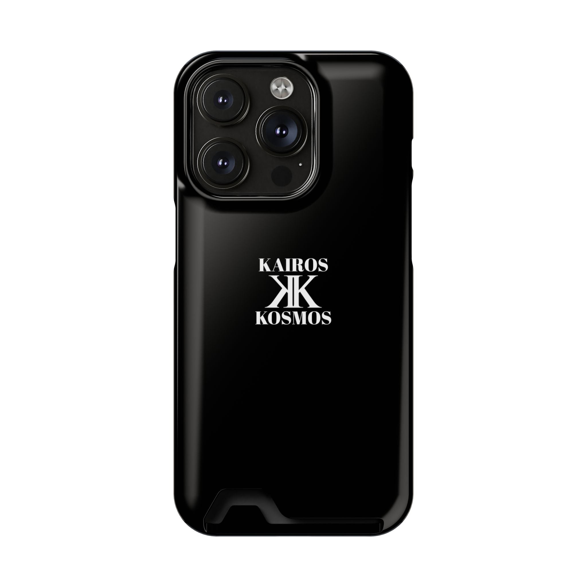 Kairos Kosmos BLACK Cardholder Phone Case — Slim Protective Wallet Case