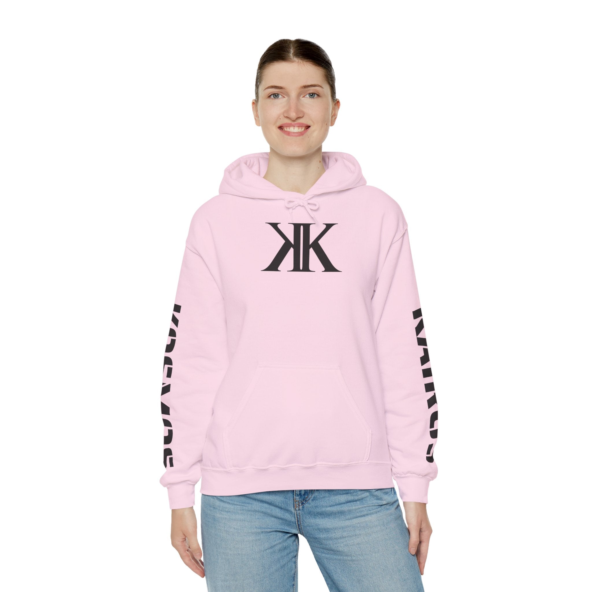 KAIROS KOSMOS Logo Hoodie — Minimalist Black Emblem Pullover
