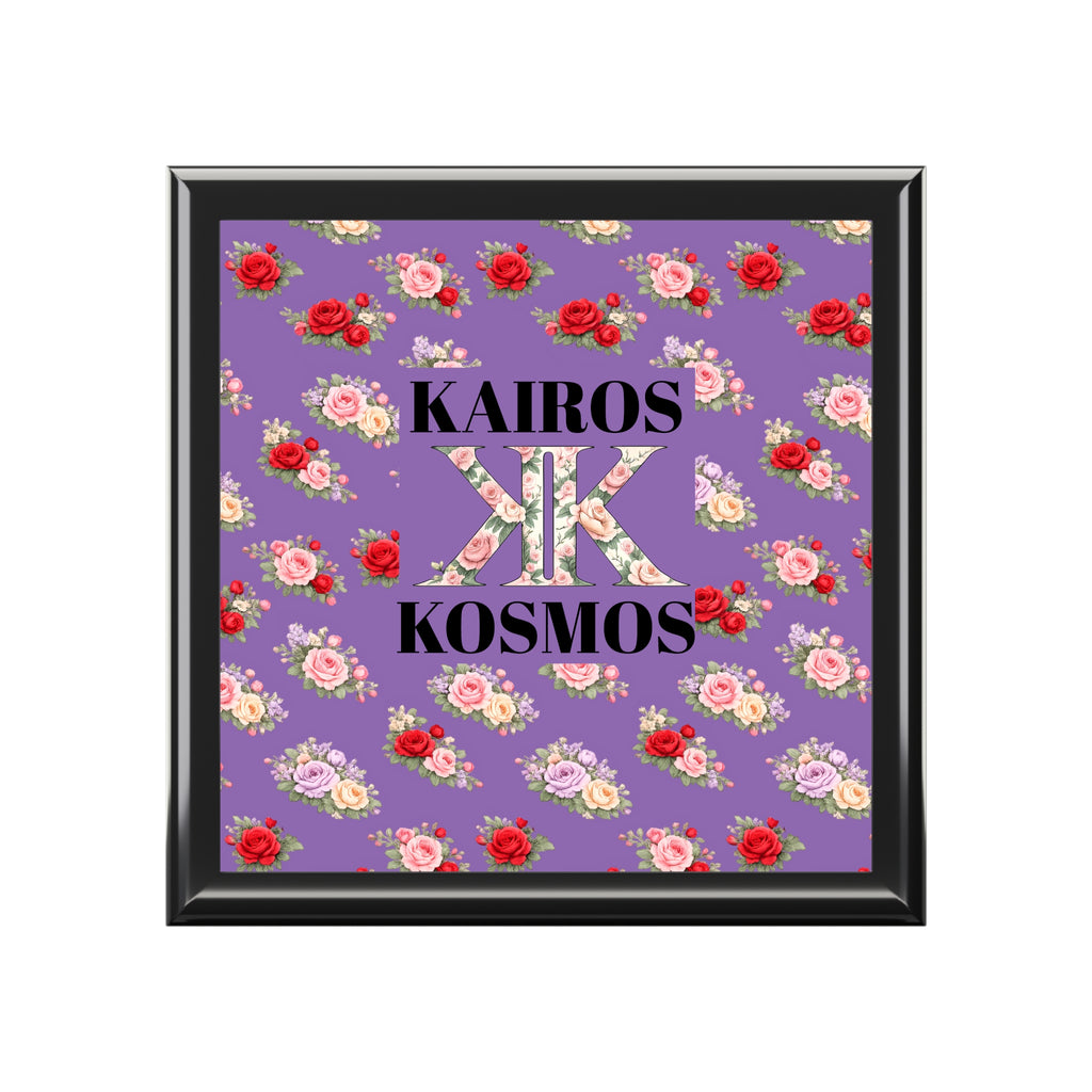 Anthos Collection 'Kairos Kosmos' Light Purple Jewelry Box — Decorative Keepsake Box