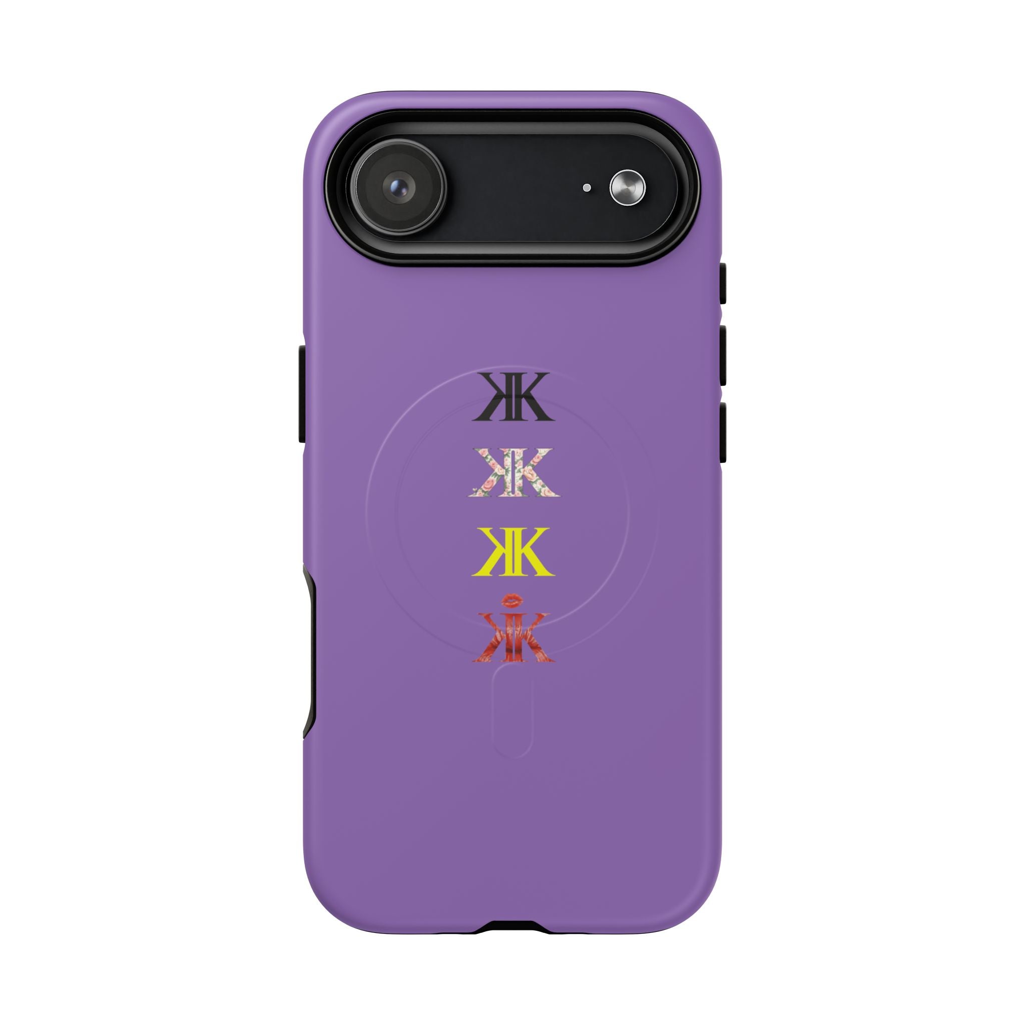 Sigil Collection Light Purple Phone Case — Minimalist Monogram Stack Tough Magnetic Case