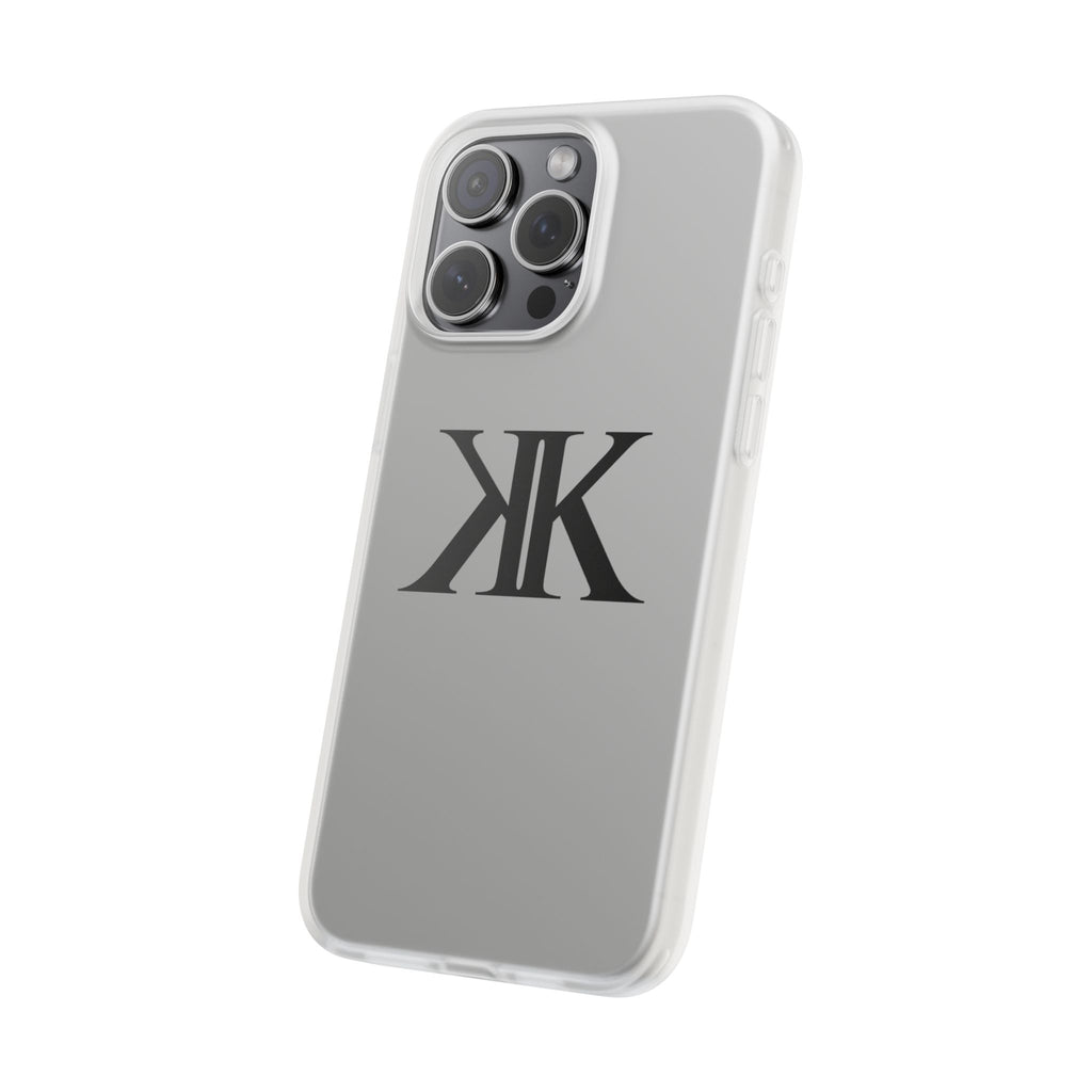Monogram KK Phone Case — Minimalist Black Logo Flexi Case