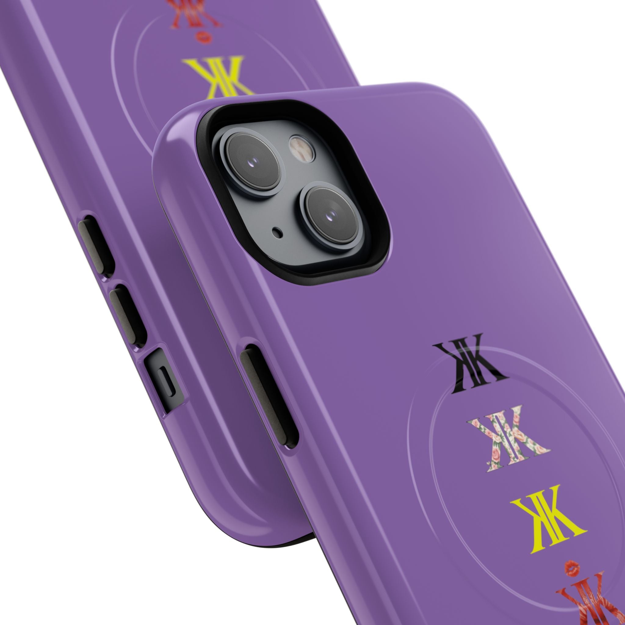 Sigil Collection Light Purple Phone Case — Minimalist Monogram Stack Tough Magnetic Case