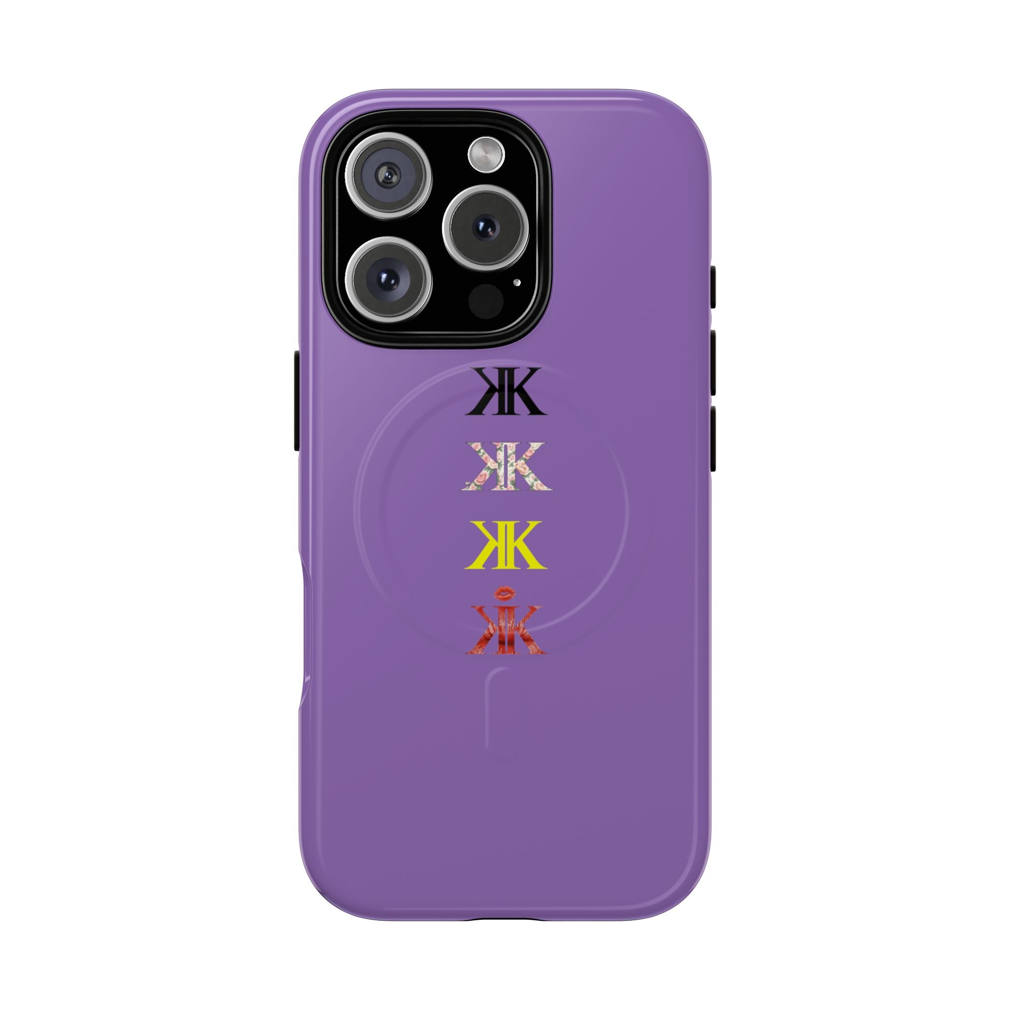Sigil Collection Light Purple Phone Case — Minimalist Monogram Stack Tough Magnetic Case