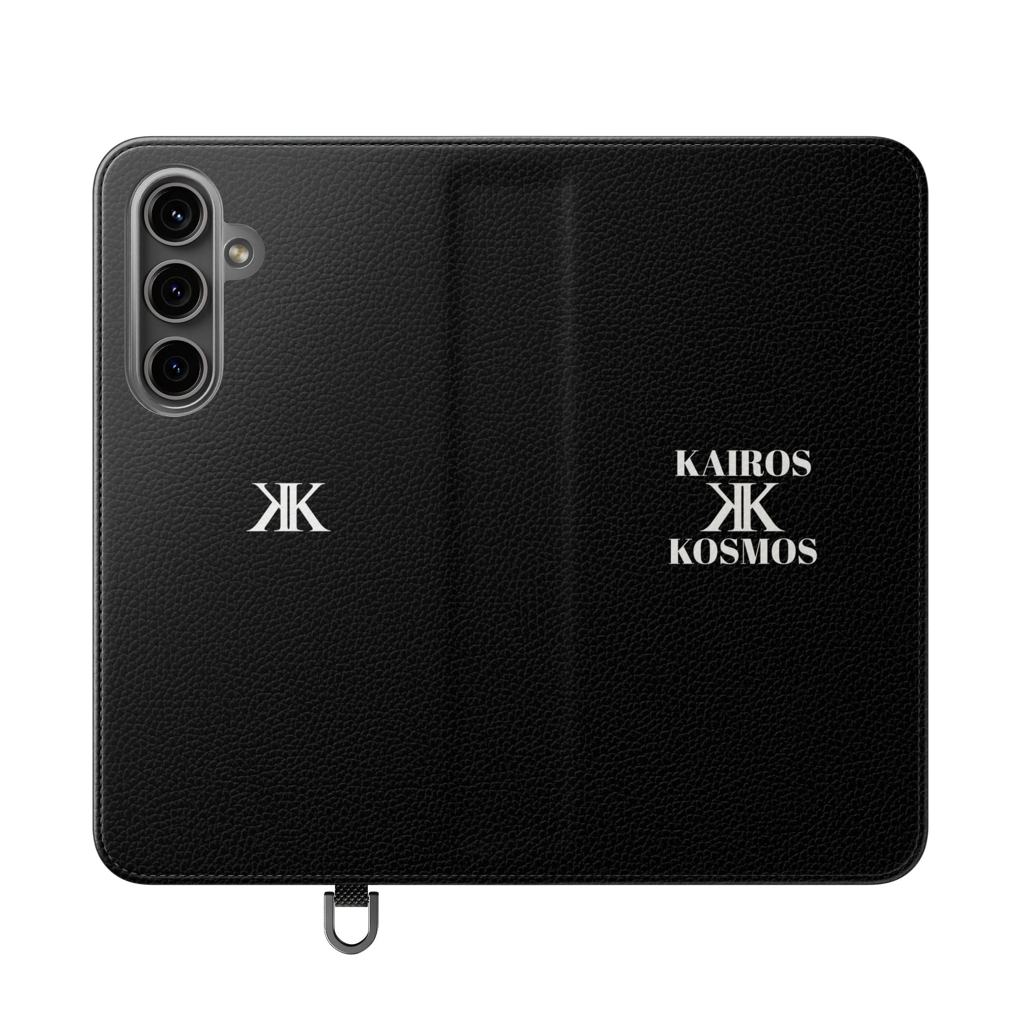 Kairos Kosmos Logo BLACK Flip Phone Case
