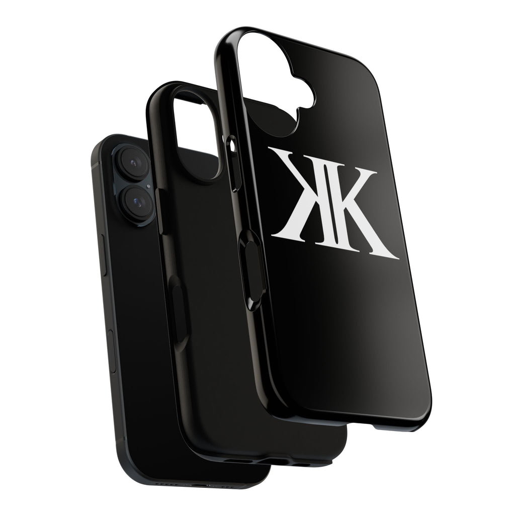 Monogram KK Phone Case BLACK — Tough Protective iPhone Cover