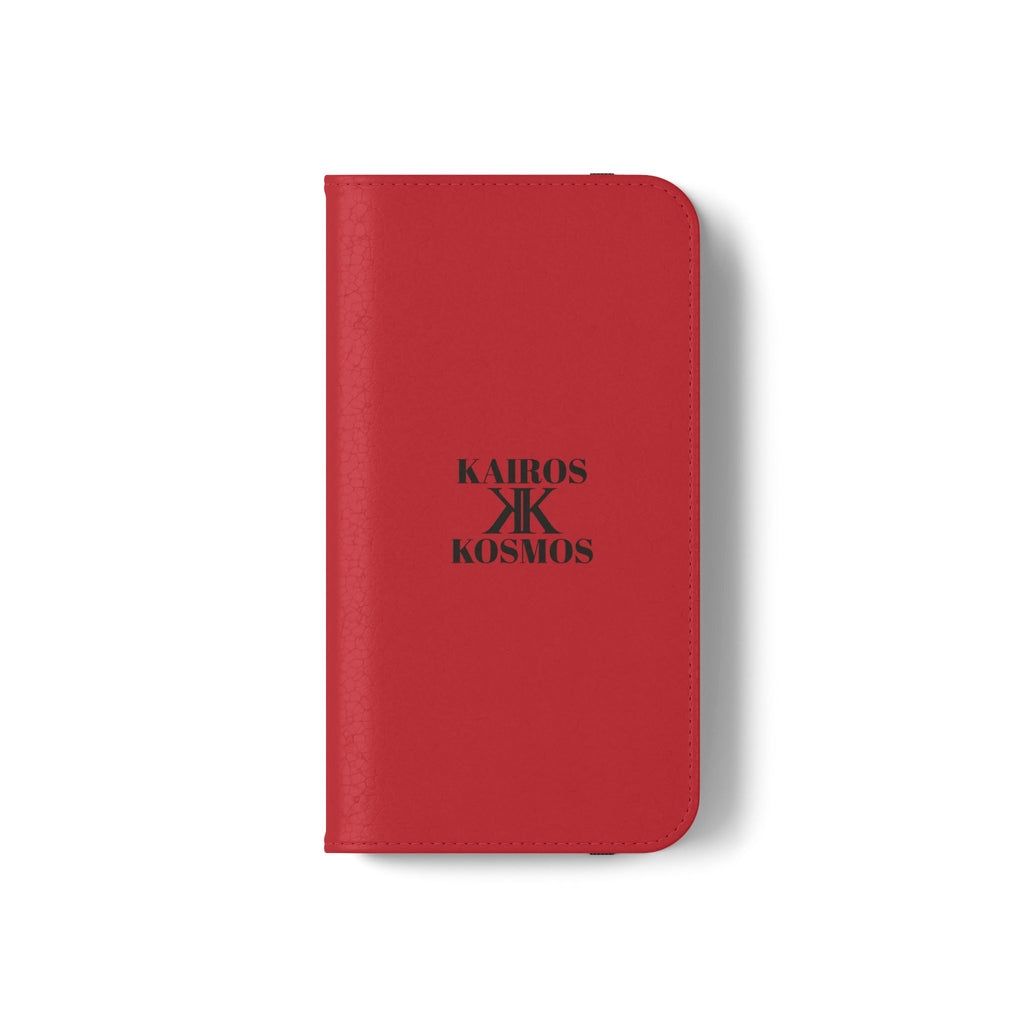 Kairos Kosmos Logo RED Flip Phone Case