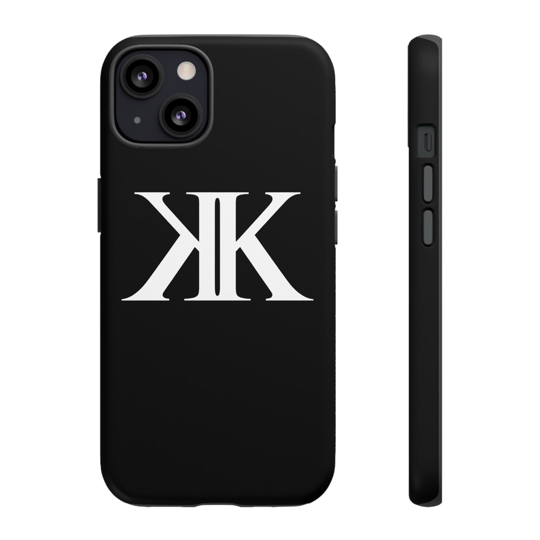 Monogram KK Phone Case BLACK — Tough Protective iPhone Cover