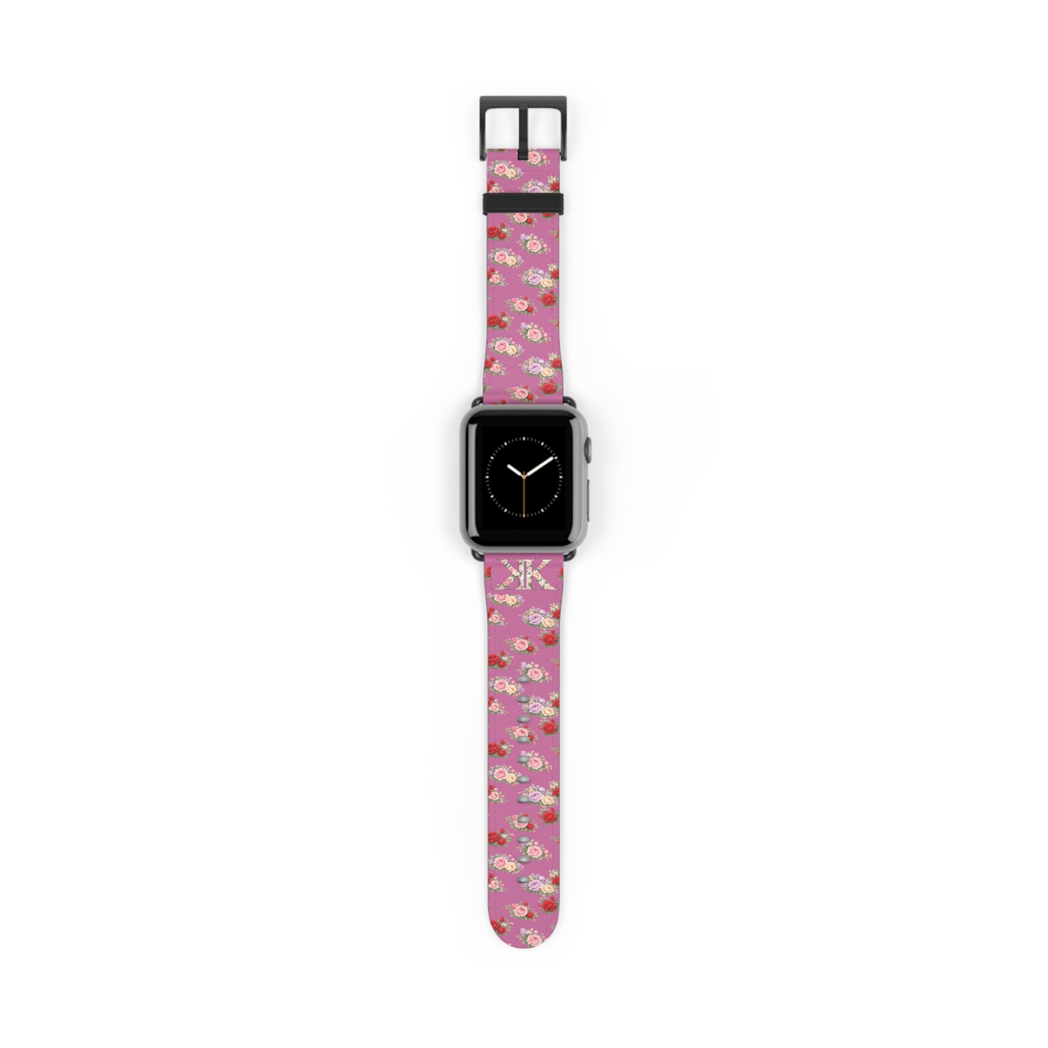 Anthos Collection Light Pink Floral Vintage Watch Band — Apple Watch Strap