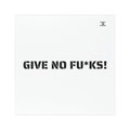 Kairos Kosmos Car Magnet — "GIVE NO FU*KS!" Bold Black Vinyl Décor