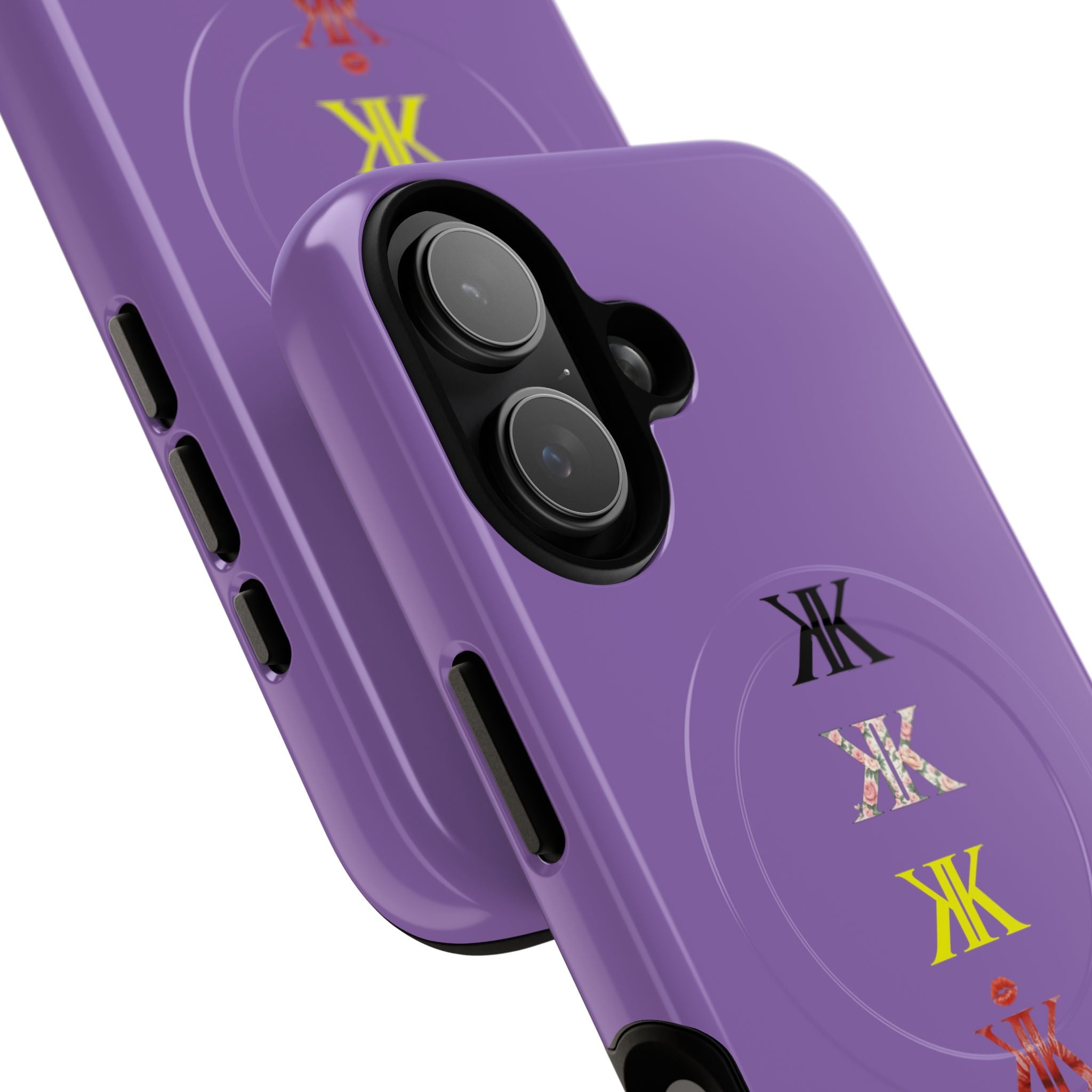Sigil Collection Light Purple Phone Case — Minimalist Monogram Stack Tough Magnetic Case