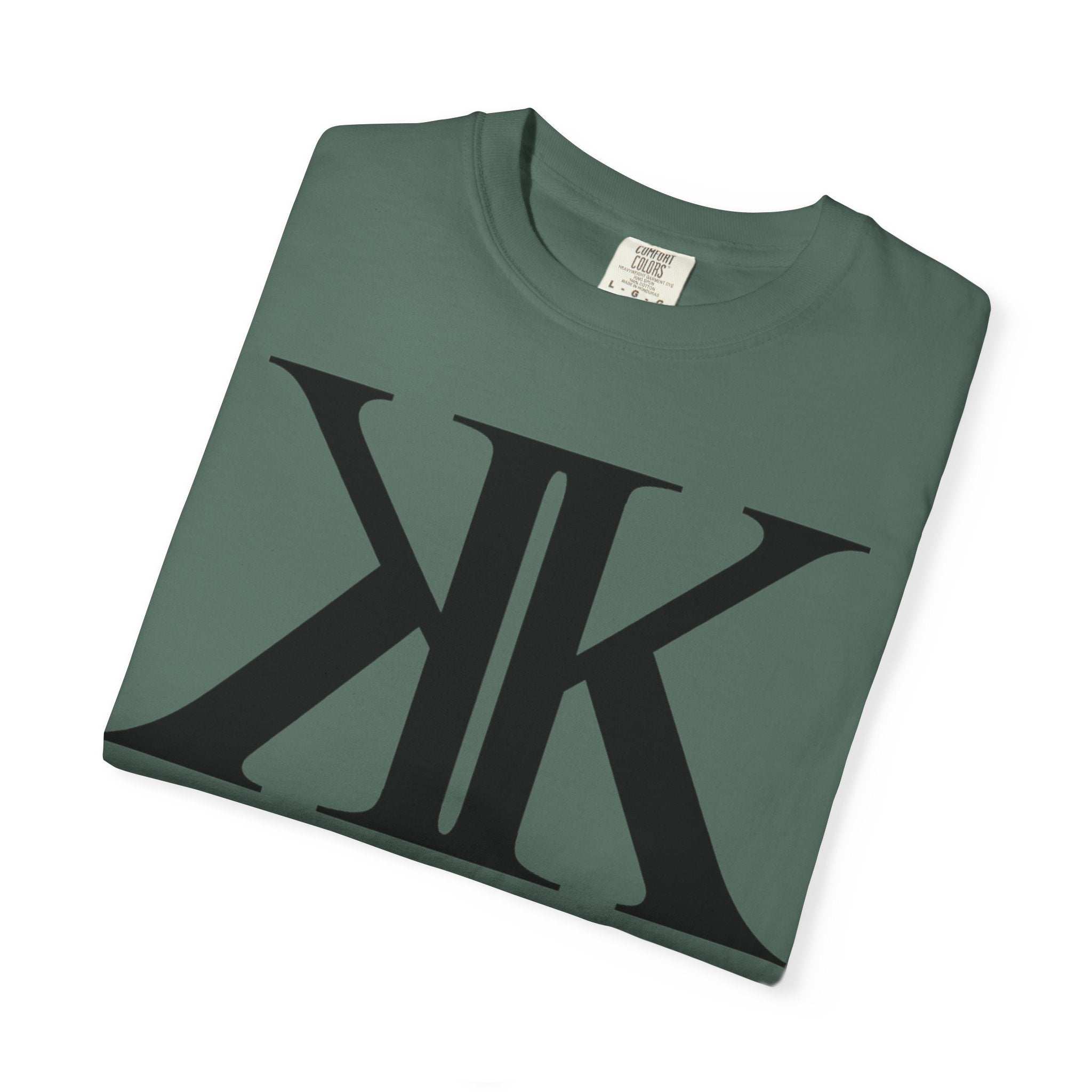 KK Monogram Tee — Bold Symmetrical Lettermark T-Shirt