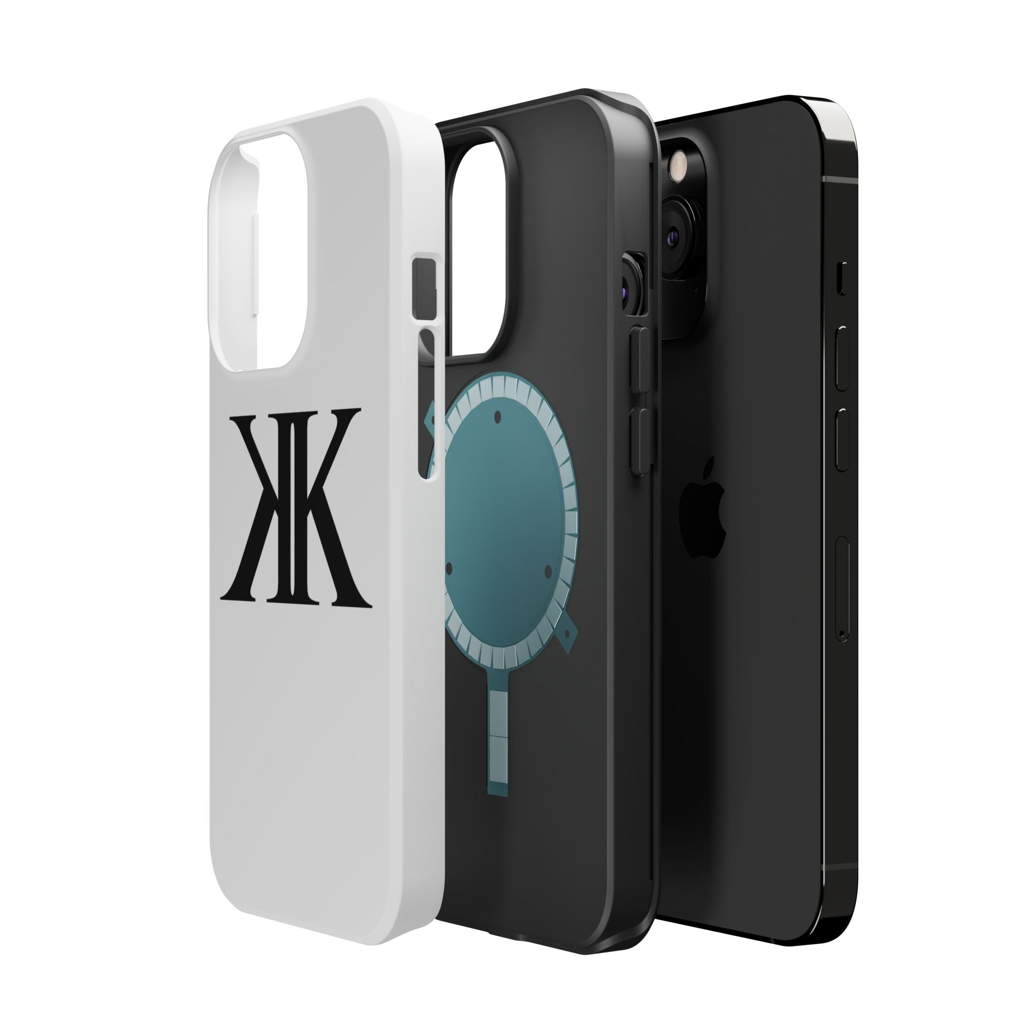 Magnetic Impact-Resistant Case with Bold KK Monogram