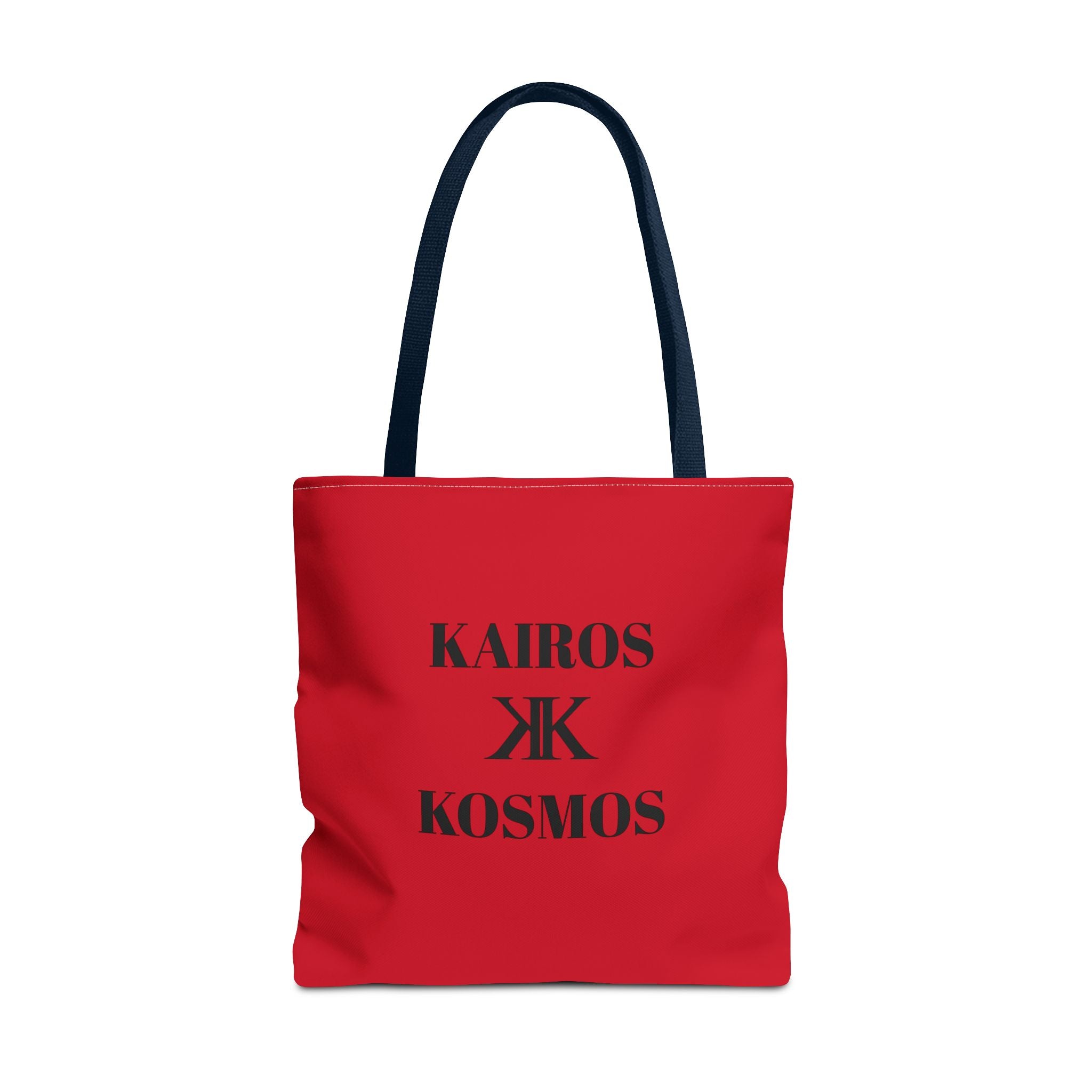 Kairos Kosmos RED Tote Bag – Minimalist Monogram Tote