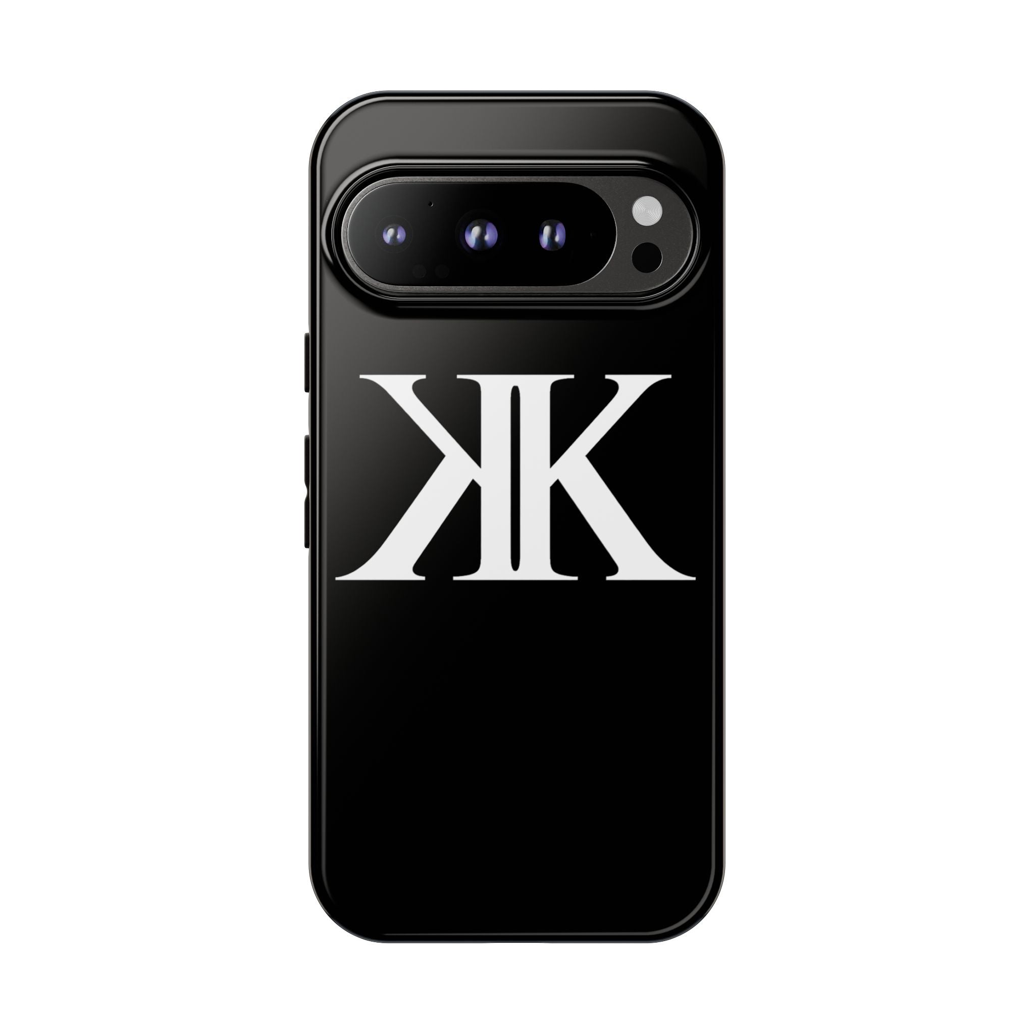 Monogram KK Phone Case BLACK — Tough Protective iPhone Cover