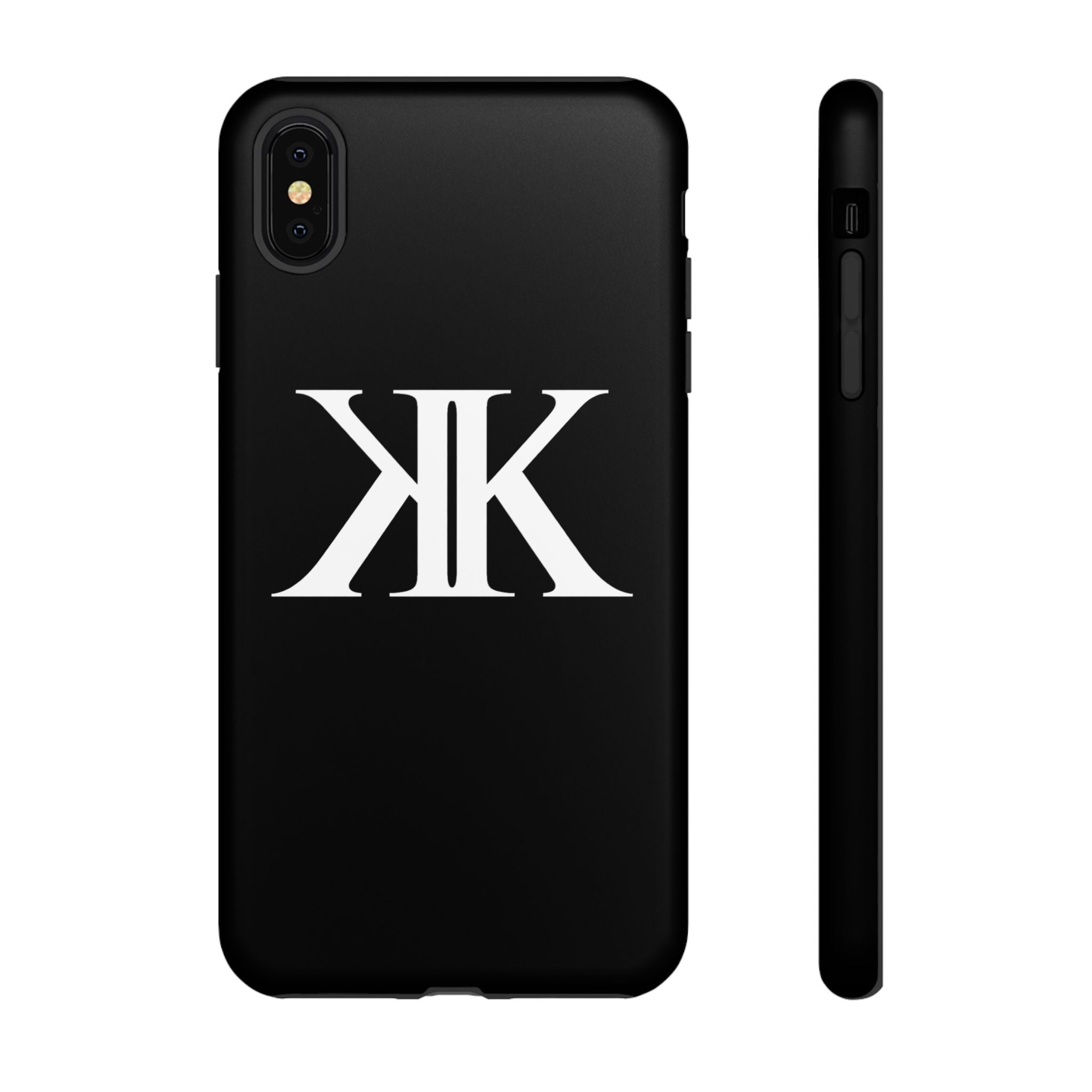 Monogram KK Phone Case BLACK — Tough Protective iPhone Cover