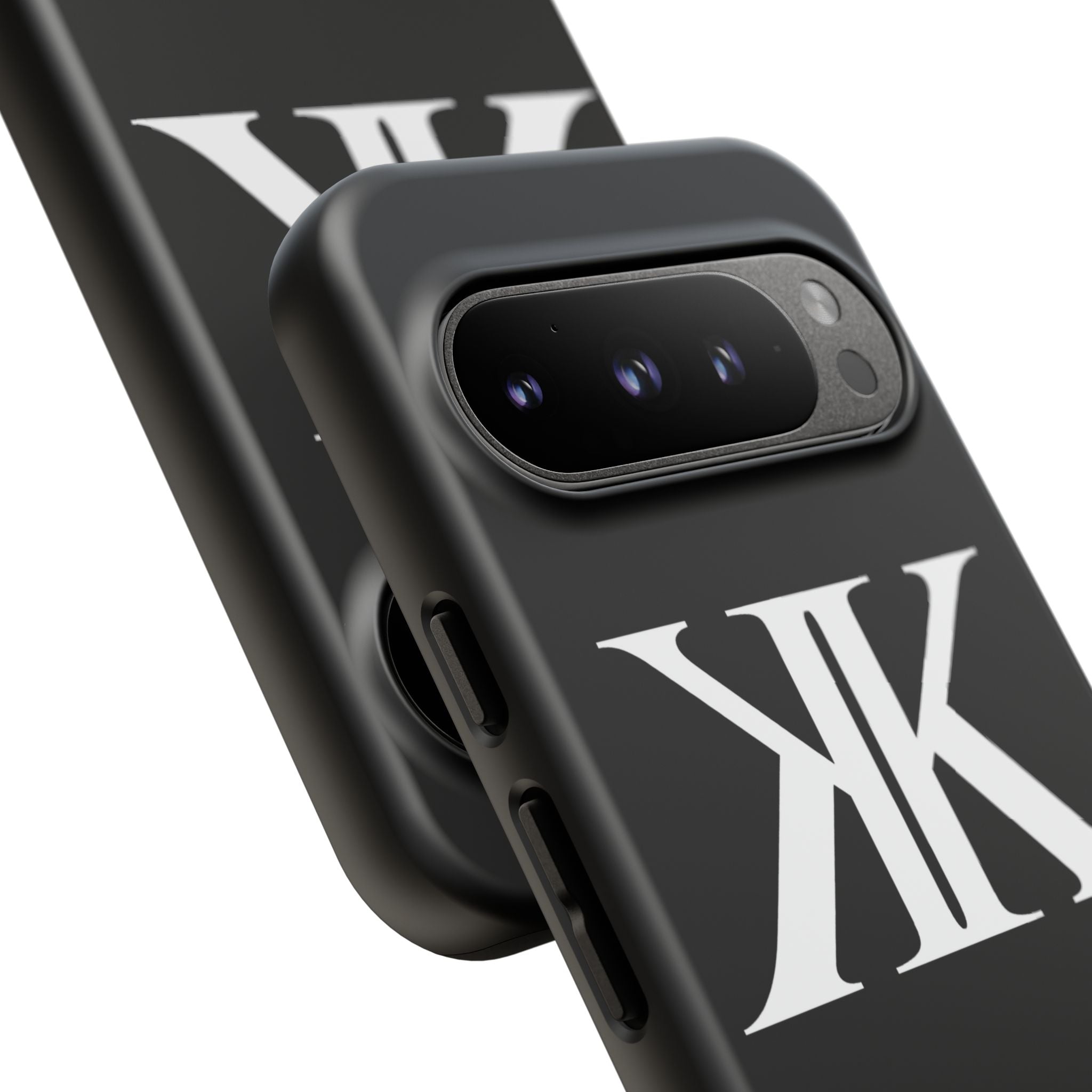 Monogram KK Phone Case BLACK — Tough Protective iPhone Cover