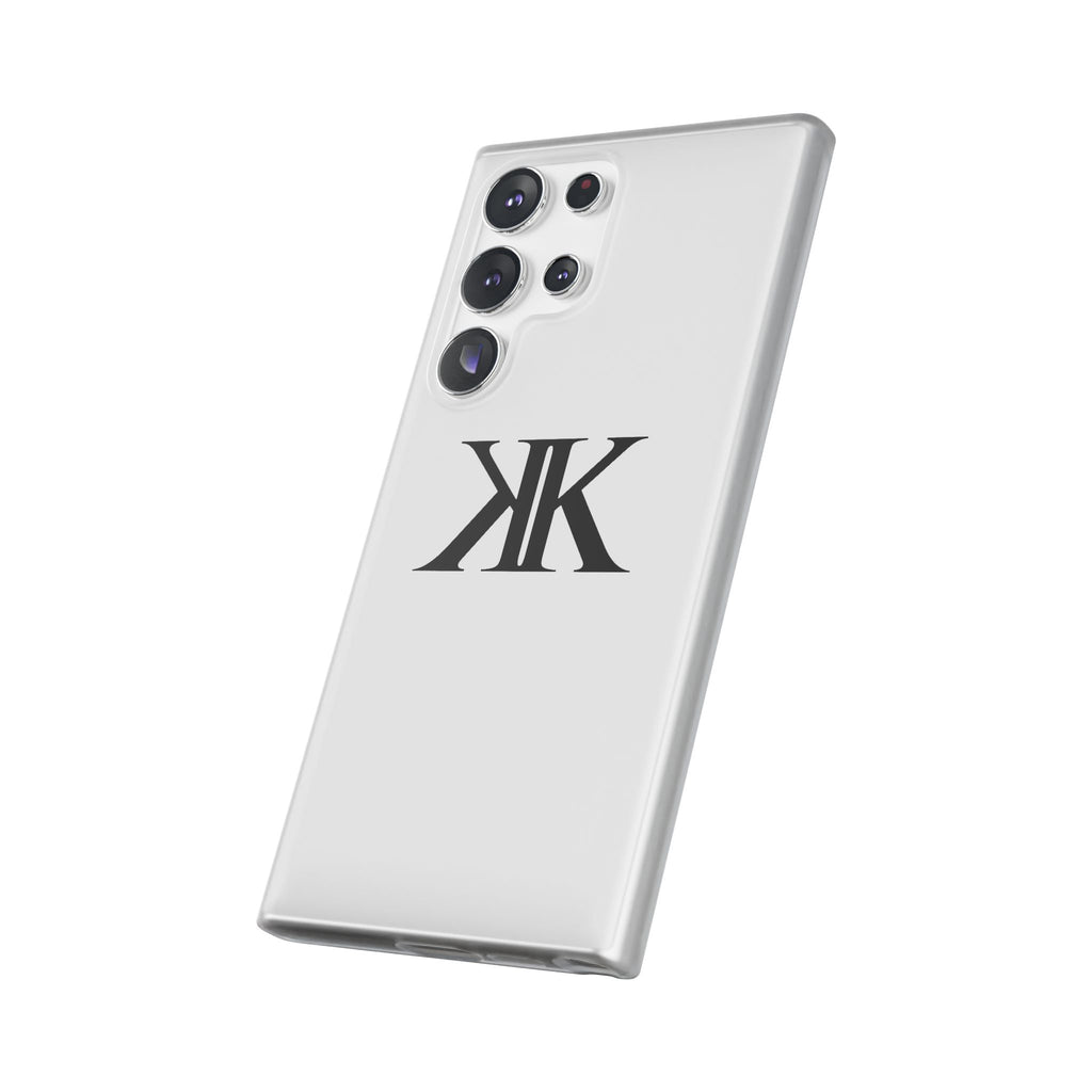 Monogram KK Phone Case — Minimalist Black Logo Flexi Case