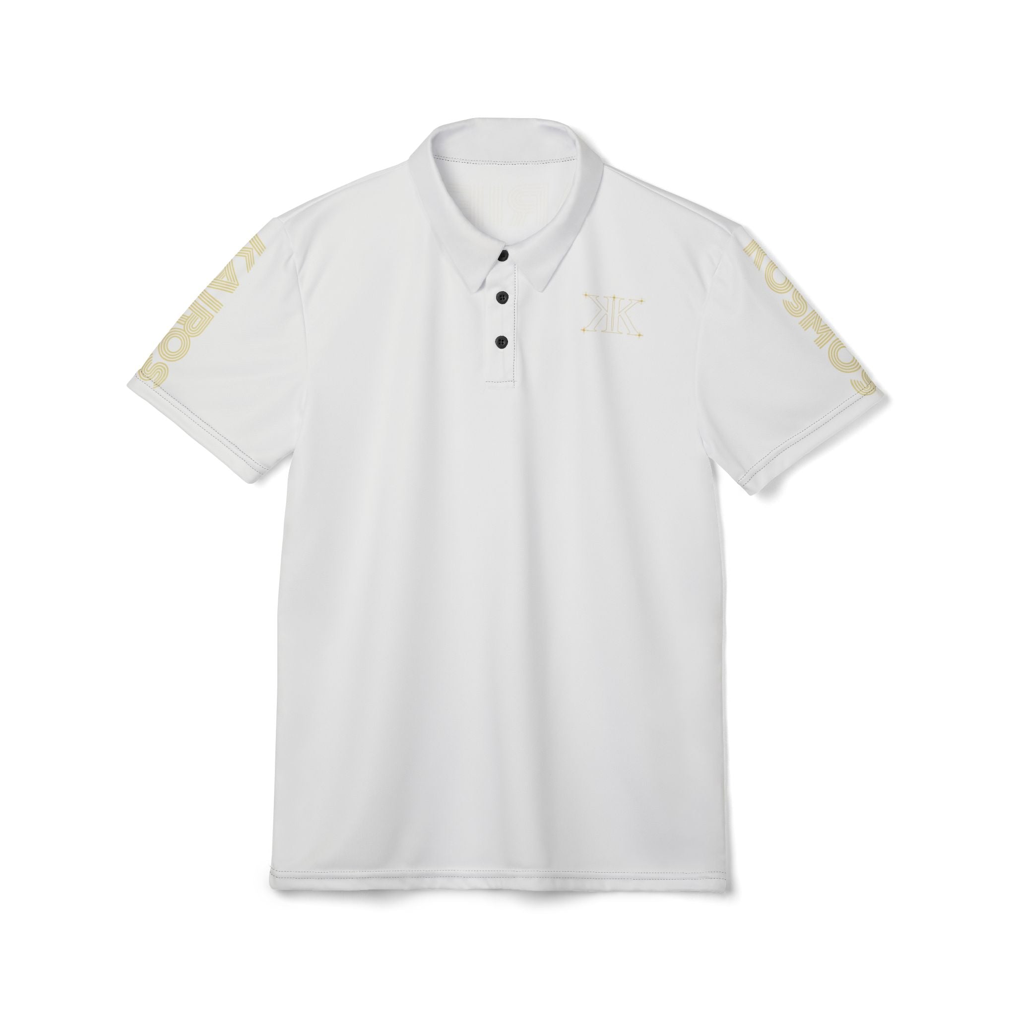 Aether Collection White Aries Polo Shirt —  Casual Work & Golf Polo