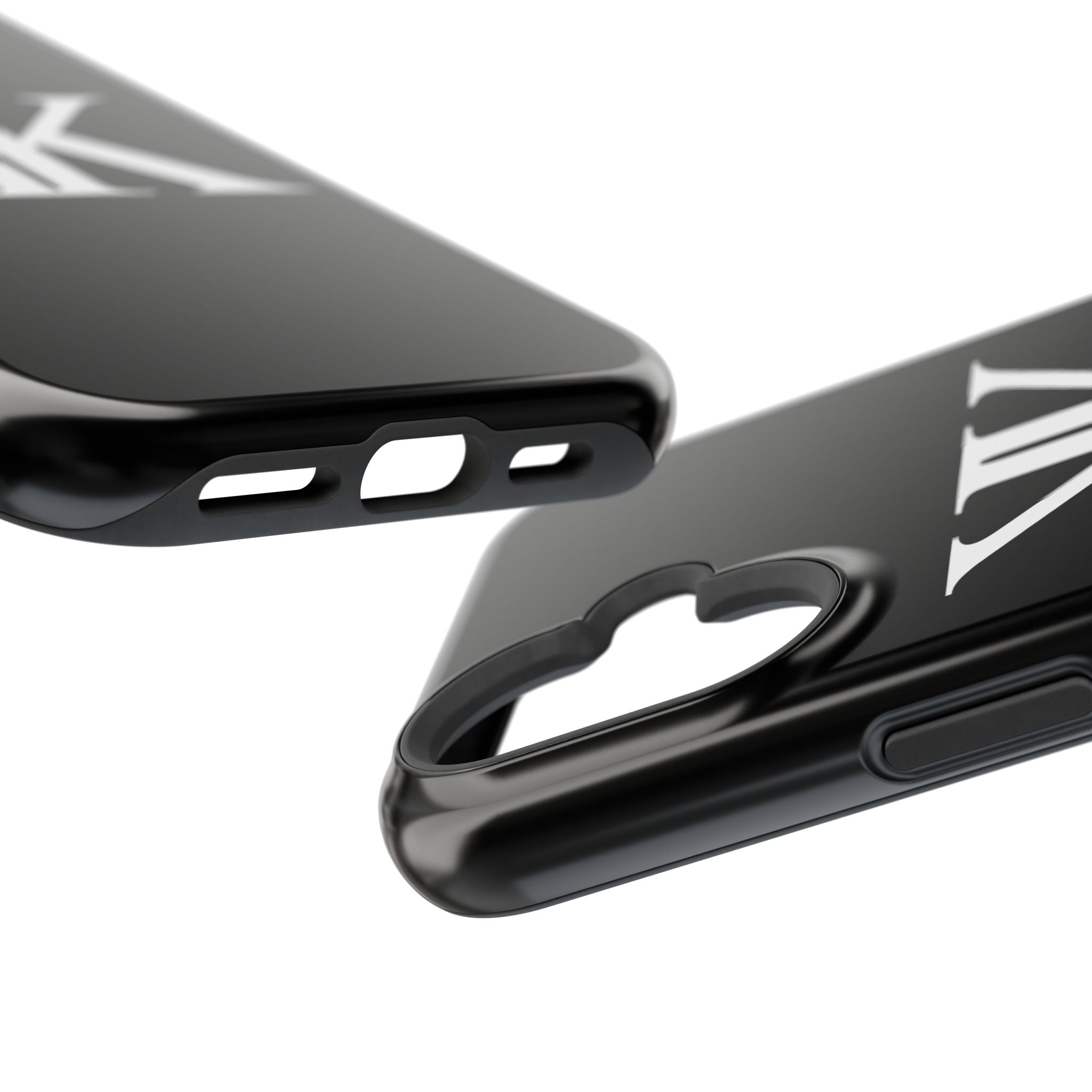 Magnetic Impact-Resistant BLACK Case with Bold KK Monogram