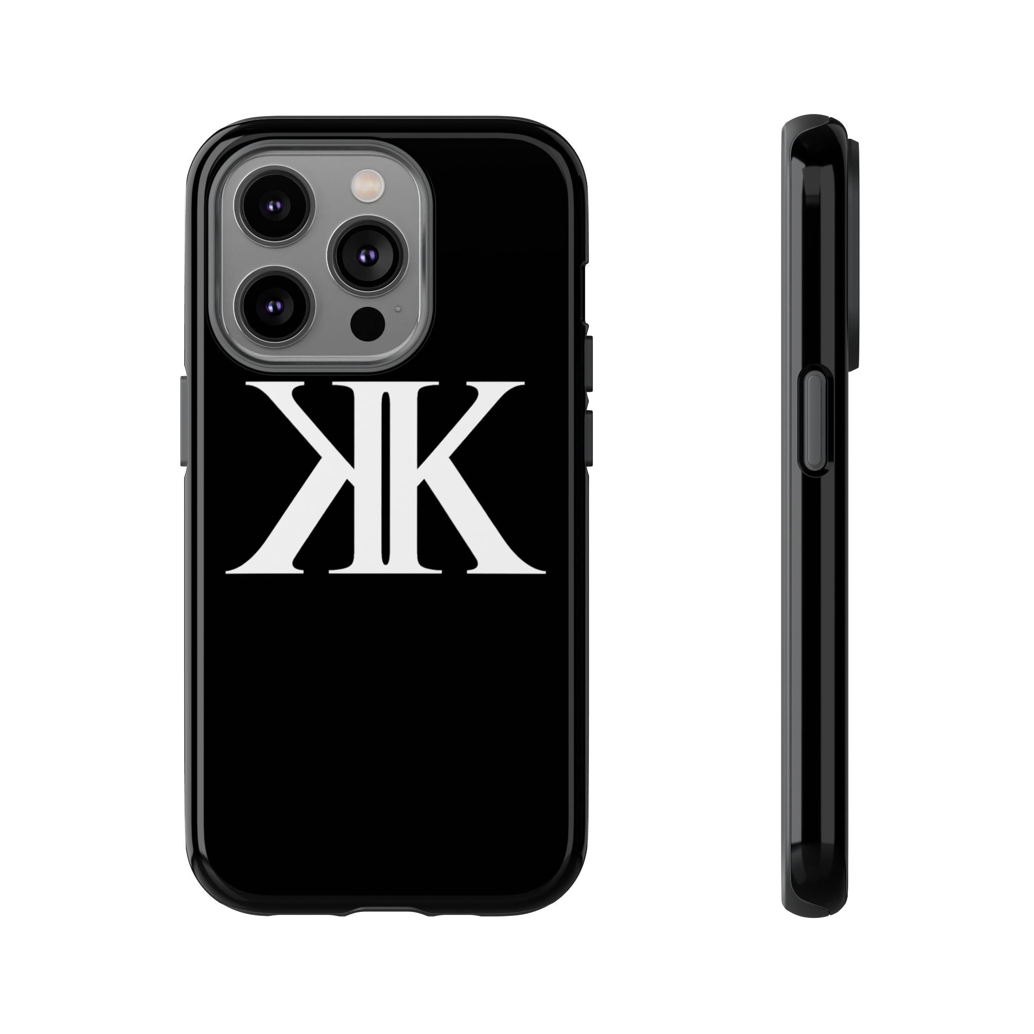 Monogram KK Phone Case BLACK — Tough Protective iPhone Cover