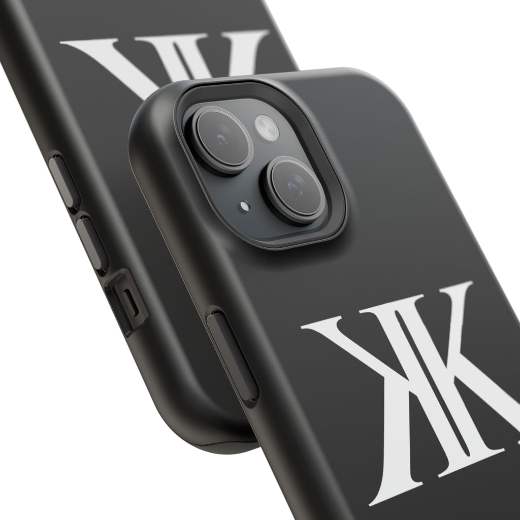 Magnetic Impact-Resistant BLACK Case with Bold KK Monogram