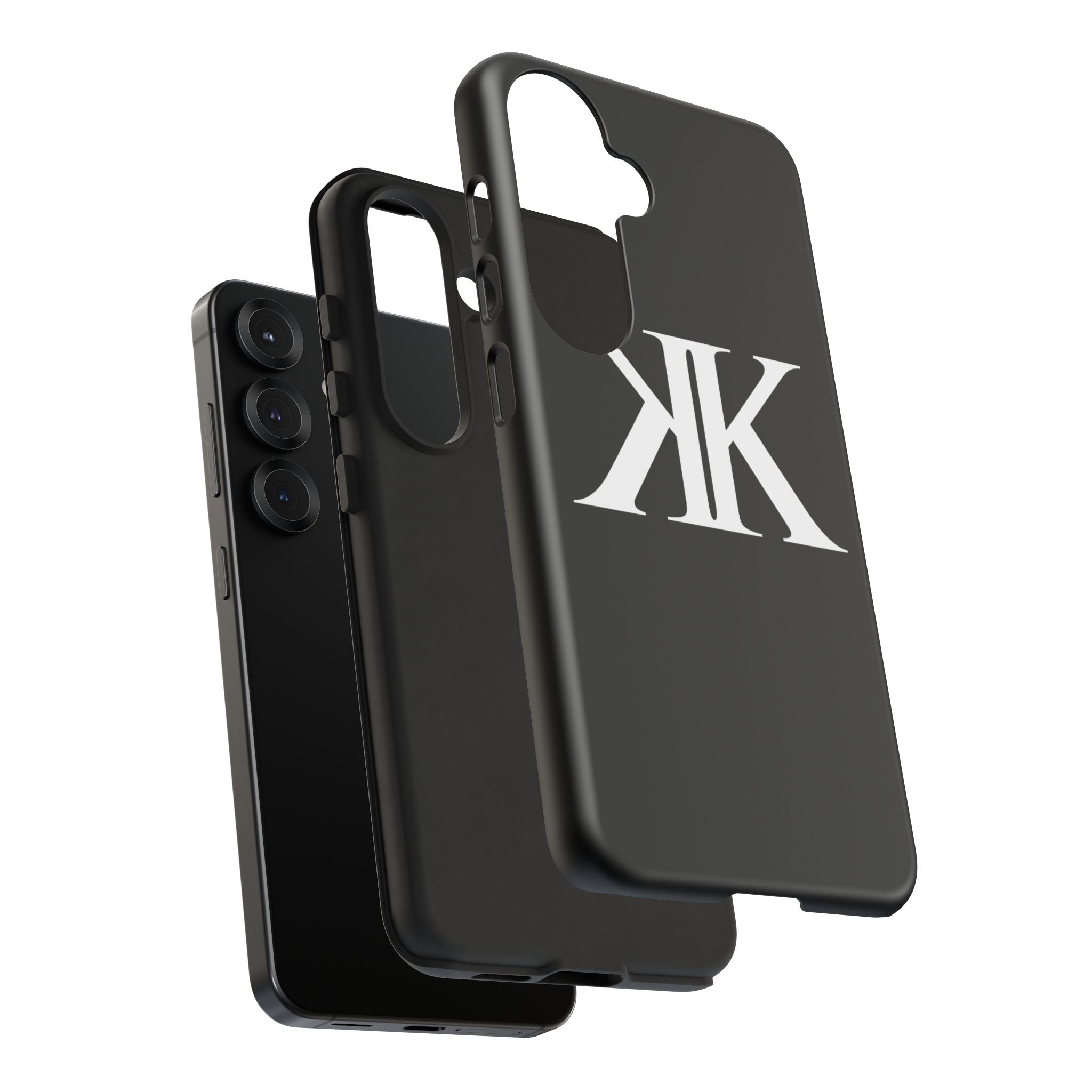 Monogram KK Phone Case BLACK — Tough Protective iPhone Cover