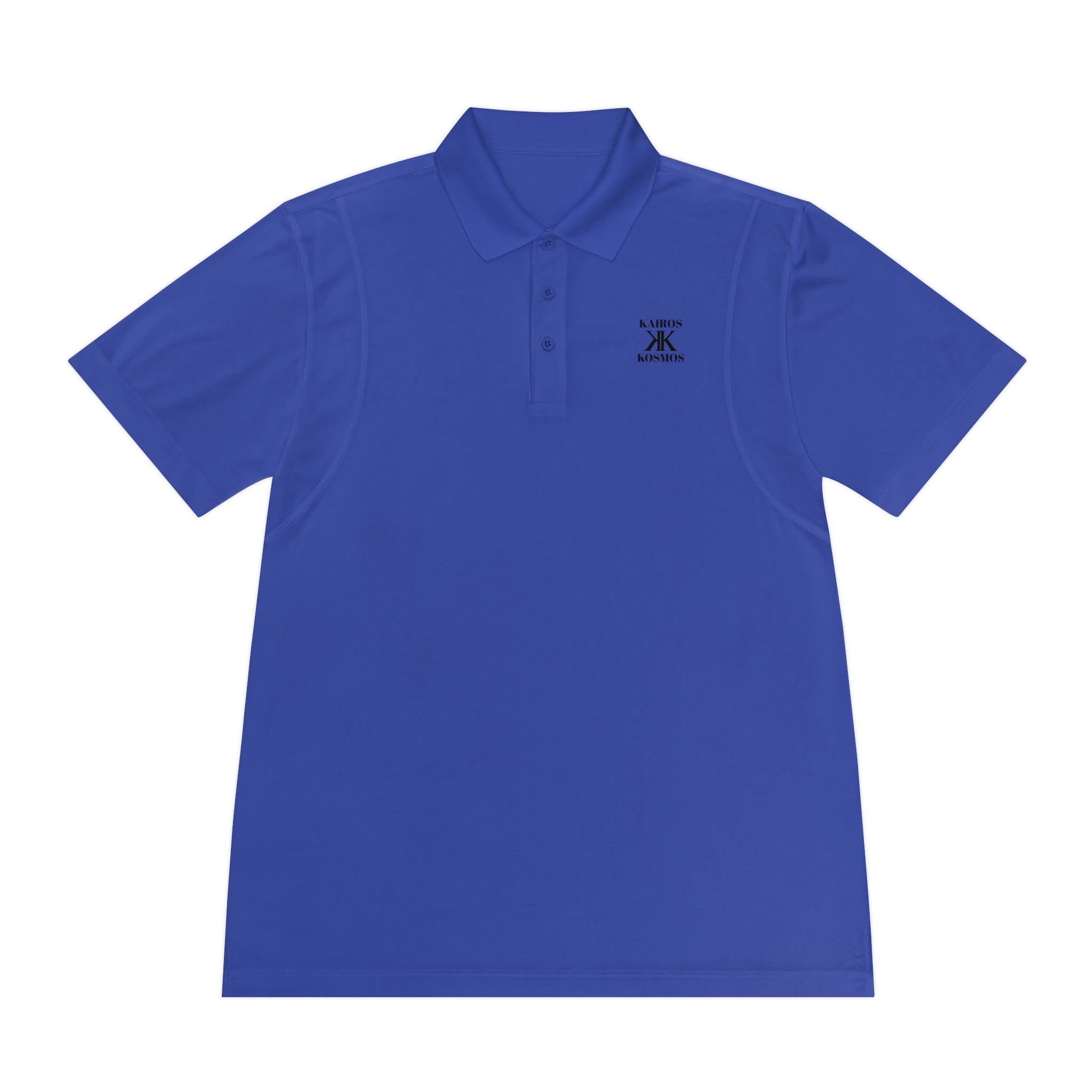 Classic Men’s Sport Polo — Minimalist Kairos Kosmos Logo Chest Shirt