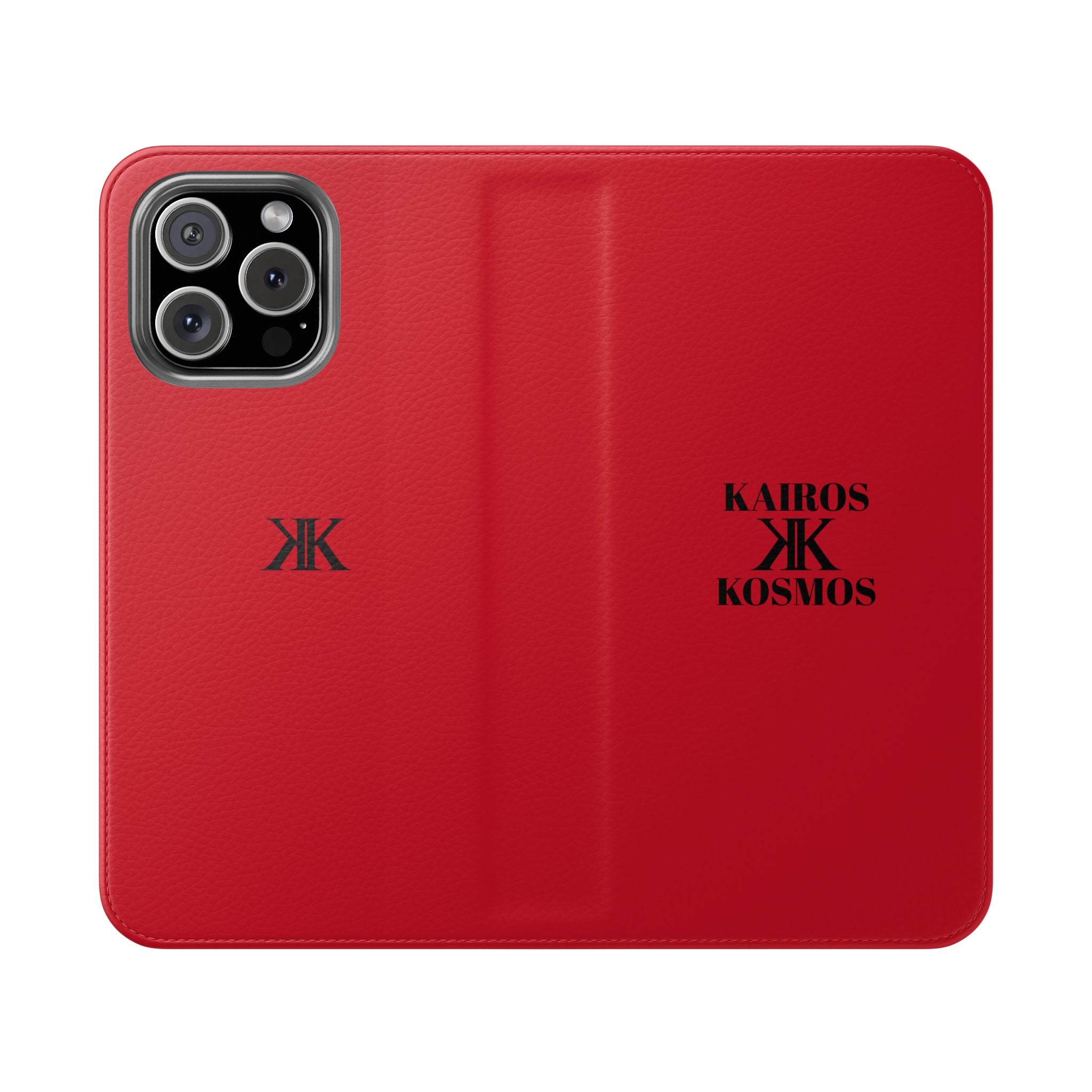 Kairos Kosmos Logo RED Flip Phone Case