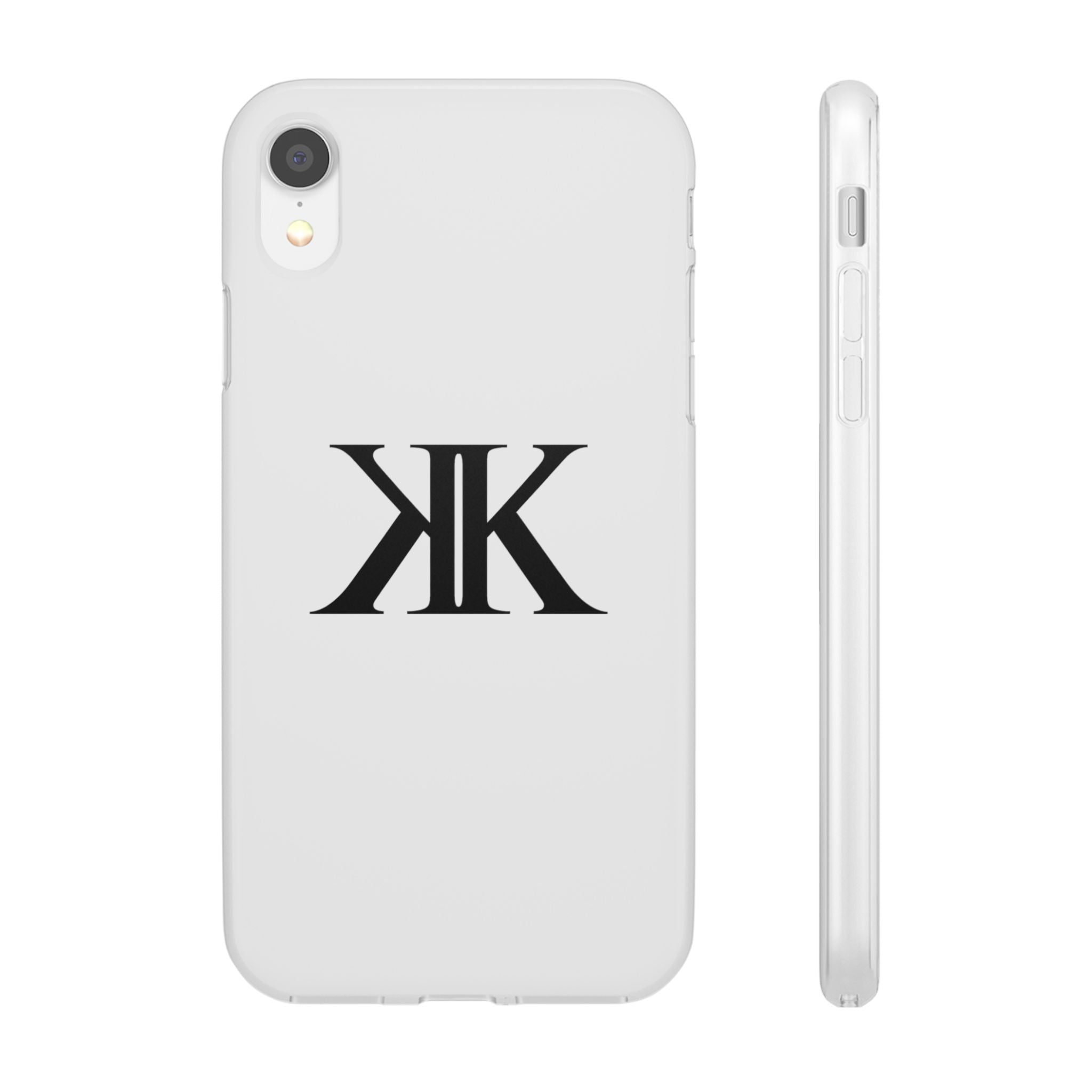 Monogram KK Phone Case — Minimalist Black Logo Flexi Case
