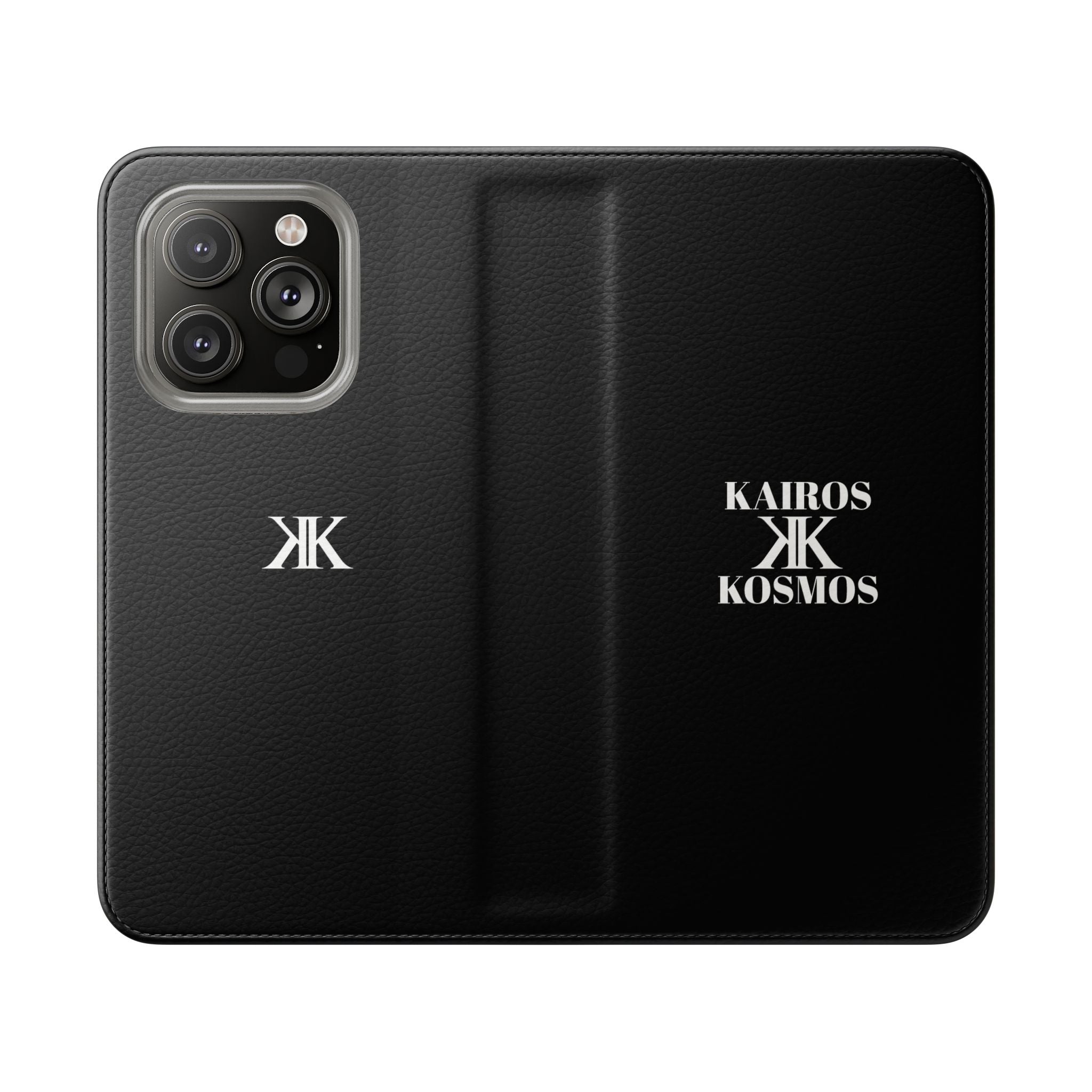 Kairos Kosmos Logo BLACK Flip Phone Case