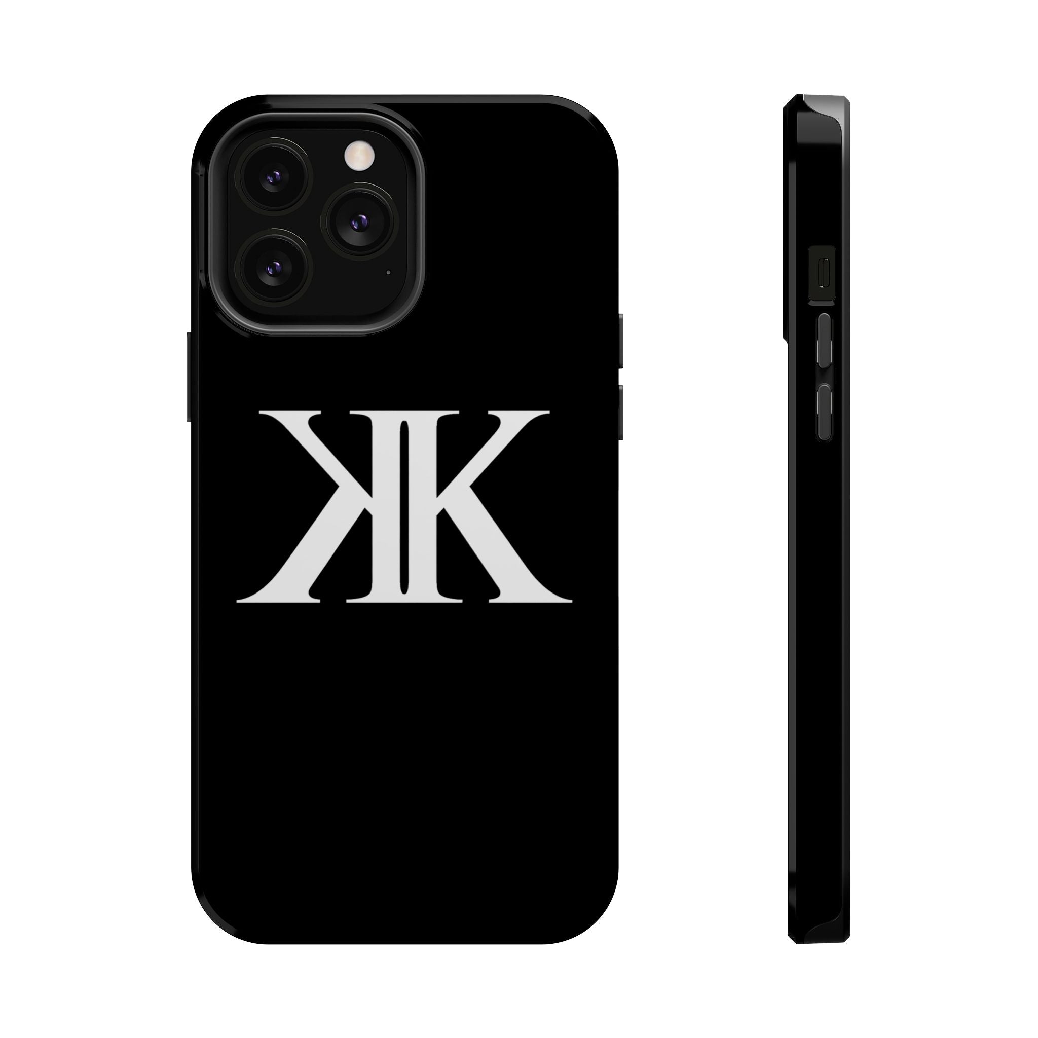 Magnetic Impact-Resistant BLACK Case with Bold KK Monogram