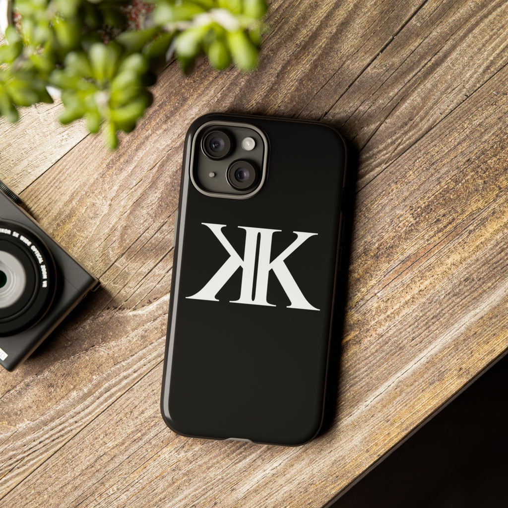 Monogram KK Phone Case BLACK — Tough Protective iPhone Cover