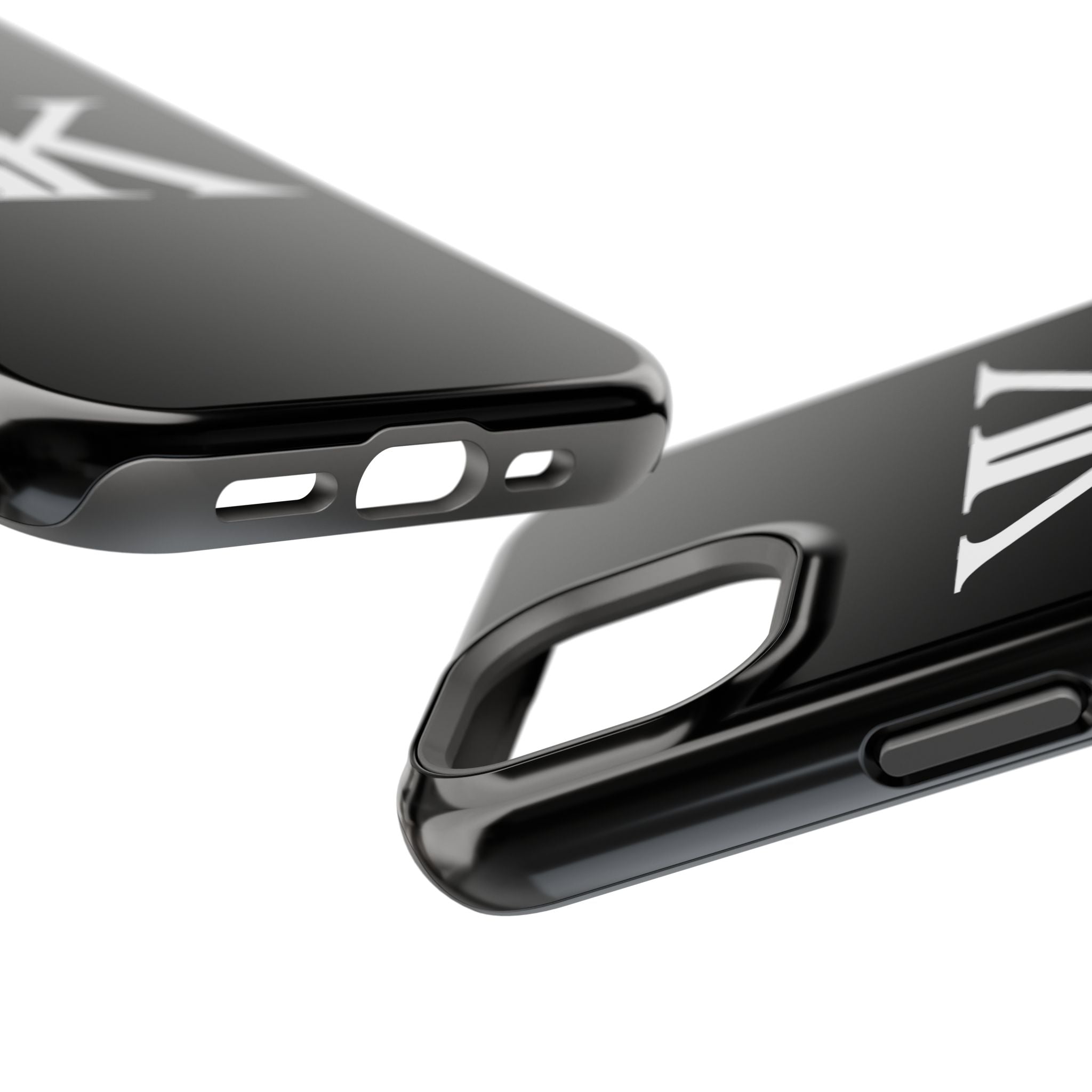 Magnetic Impact-Resistant BLACK Case with Bold KK Monogram