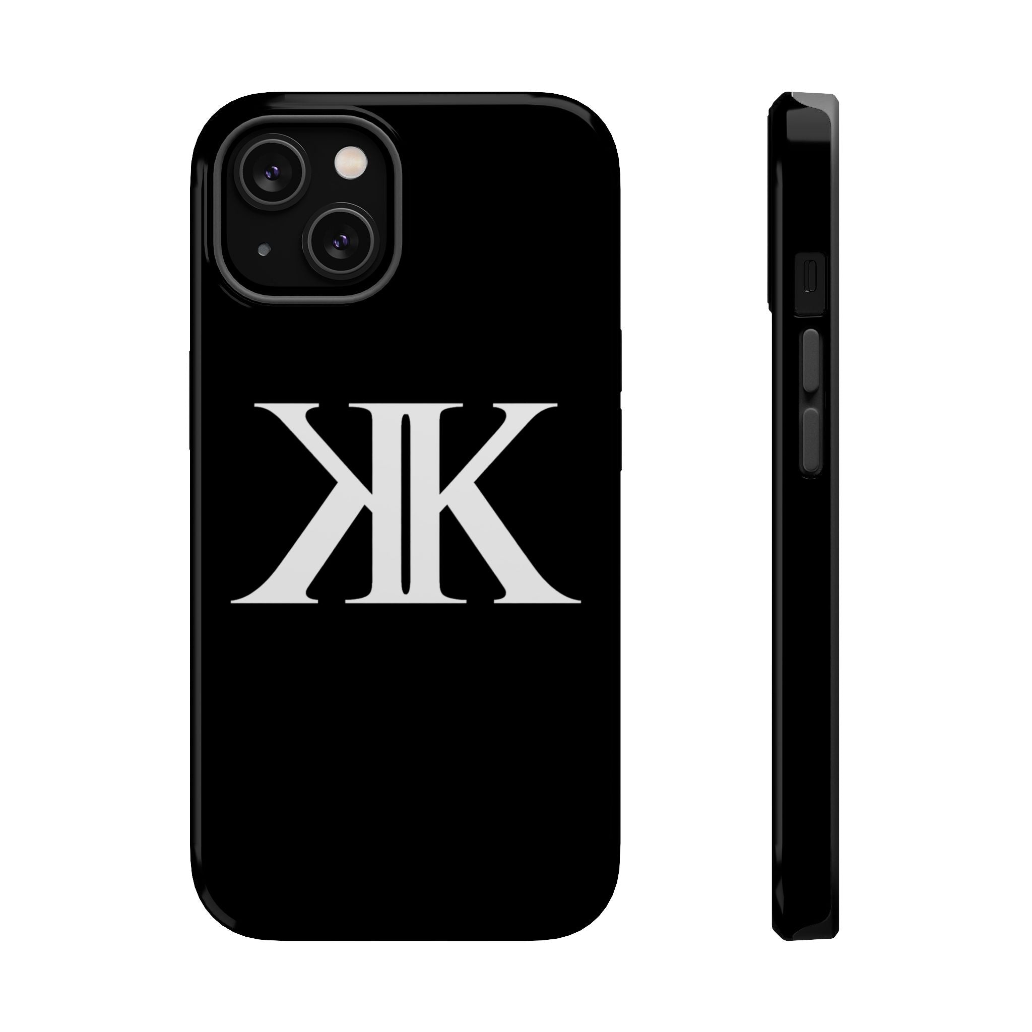 Magnetic Impact-Resistant BLACK Case with Bold KK Monogram