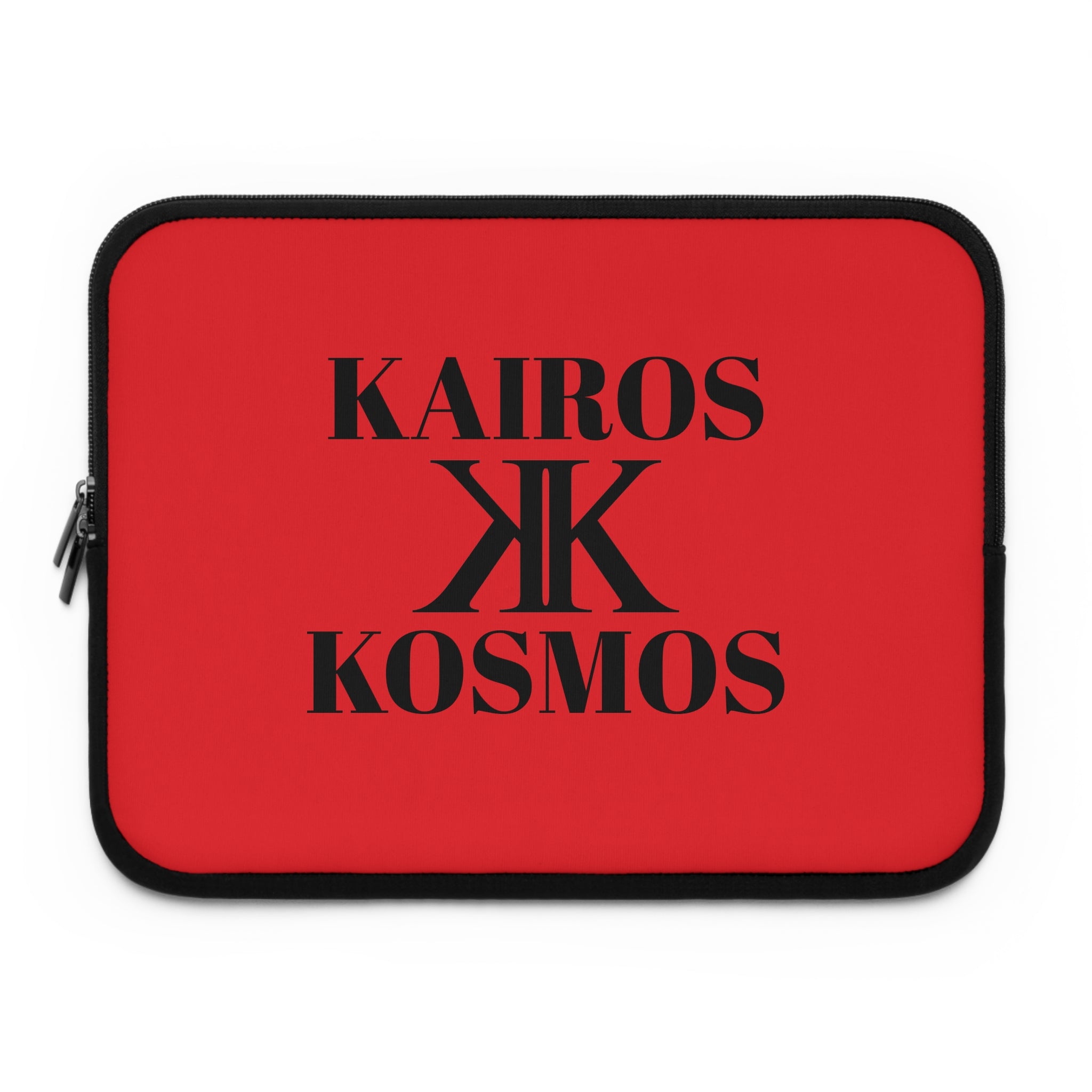 Kairos Kosmos RED Laptop Sleeve — Minimalist Monogram Protective Case