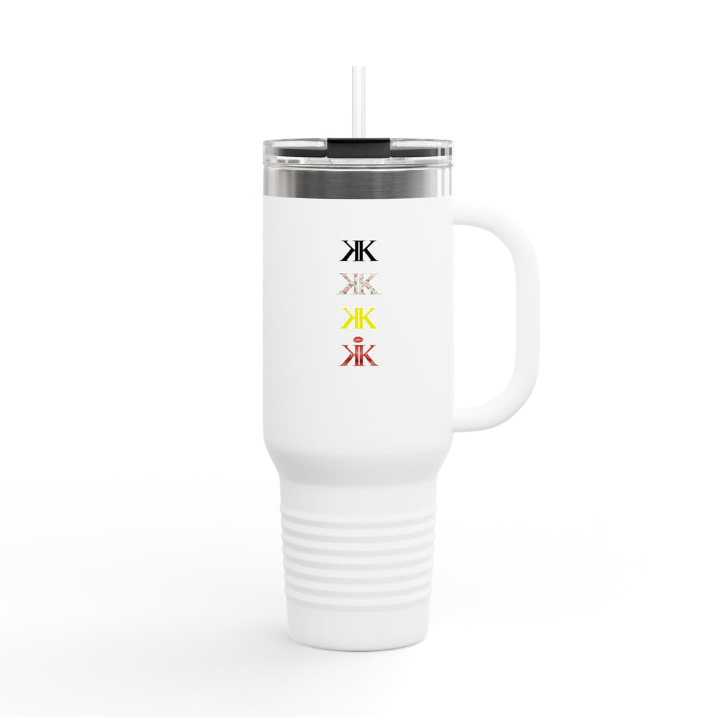 Sigil Collection 40oz Insulated Travel Mug — Vertical Monogram