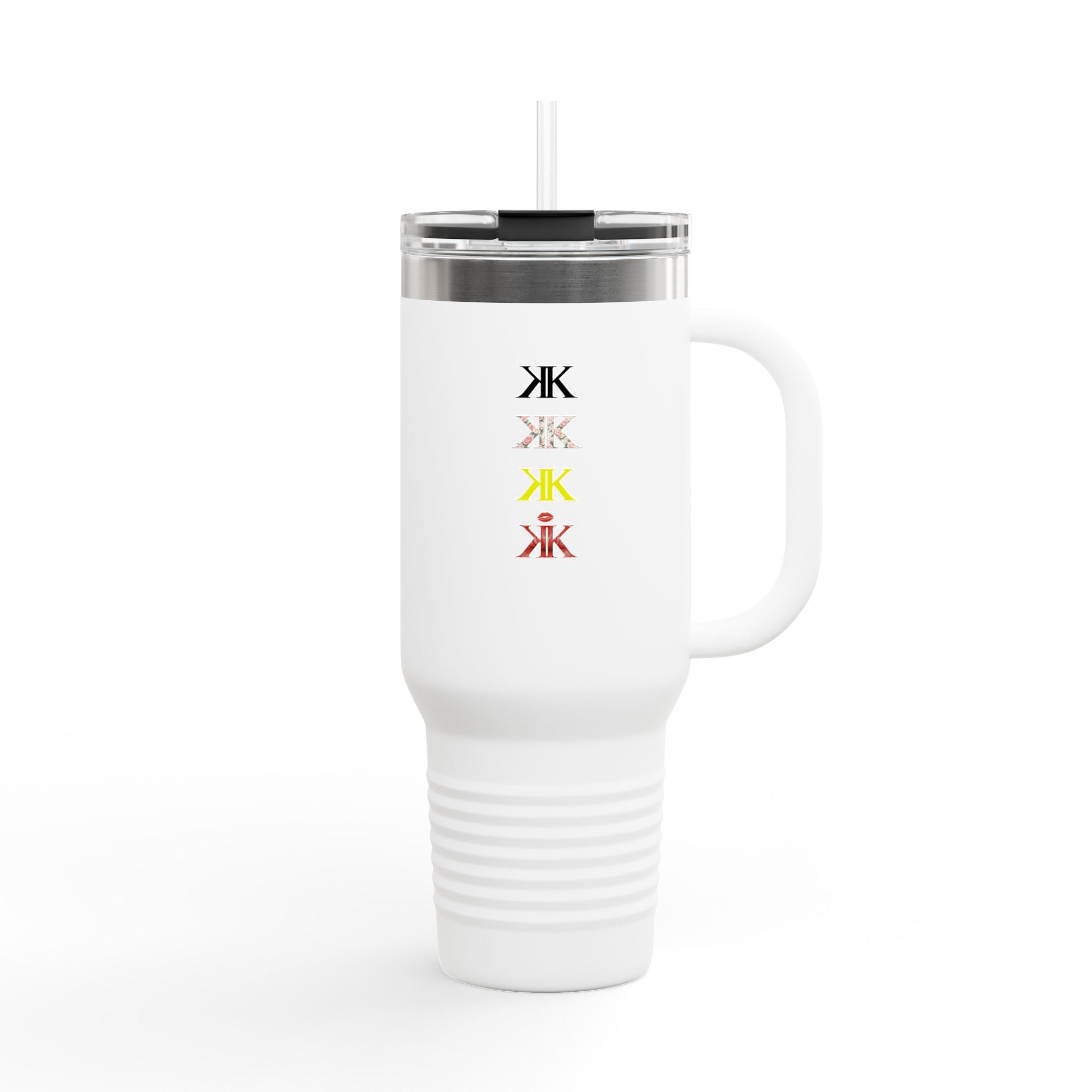 Sigil Collection 40oz Insulated Travel Mug — Vertical Monogram