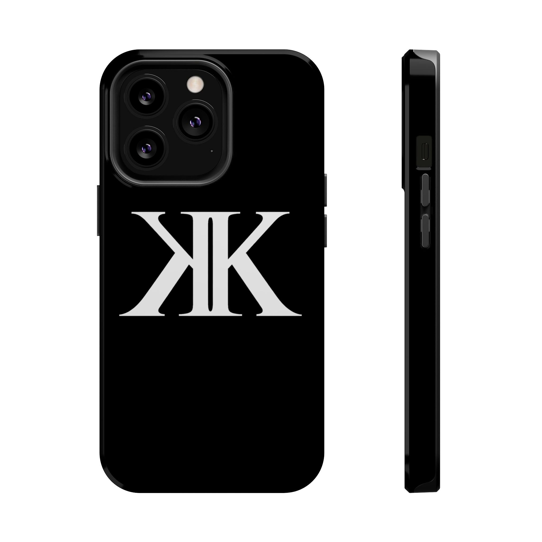 Magnetic Impact-Resistant BLACK Case with Bold KK Monogram
