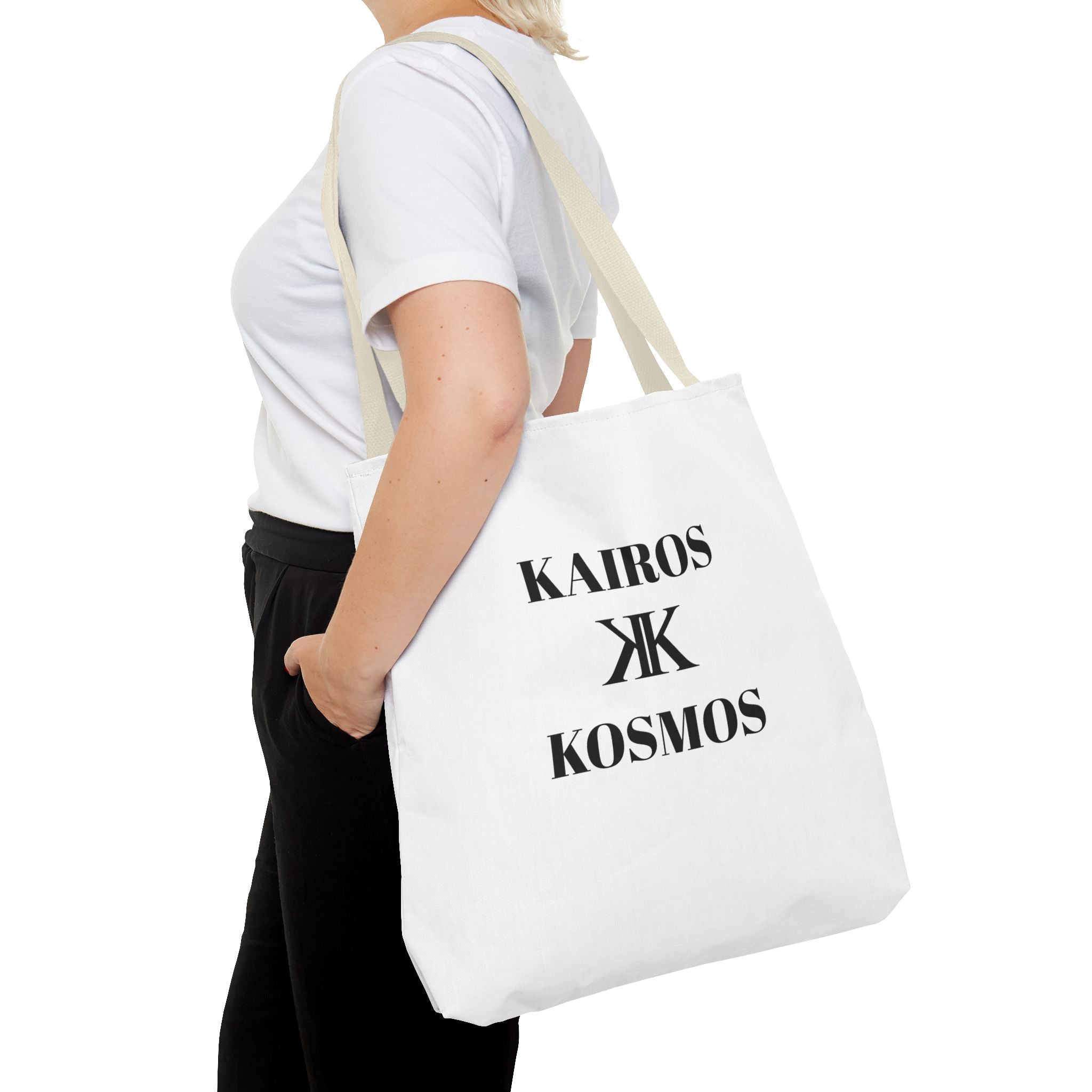 Kairos Kosmos Tote Bag – Minimalist Monogram Tote