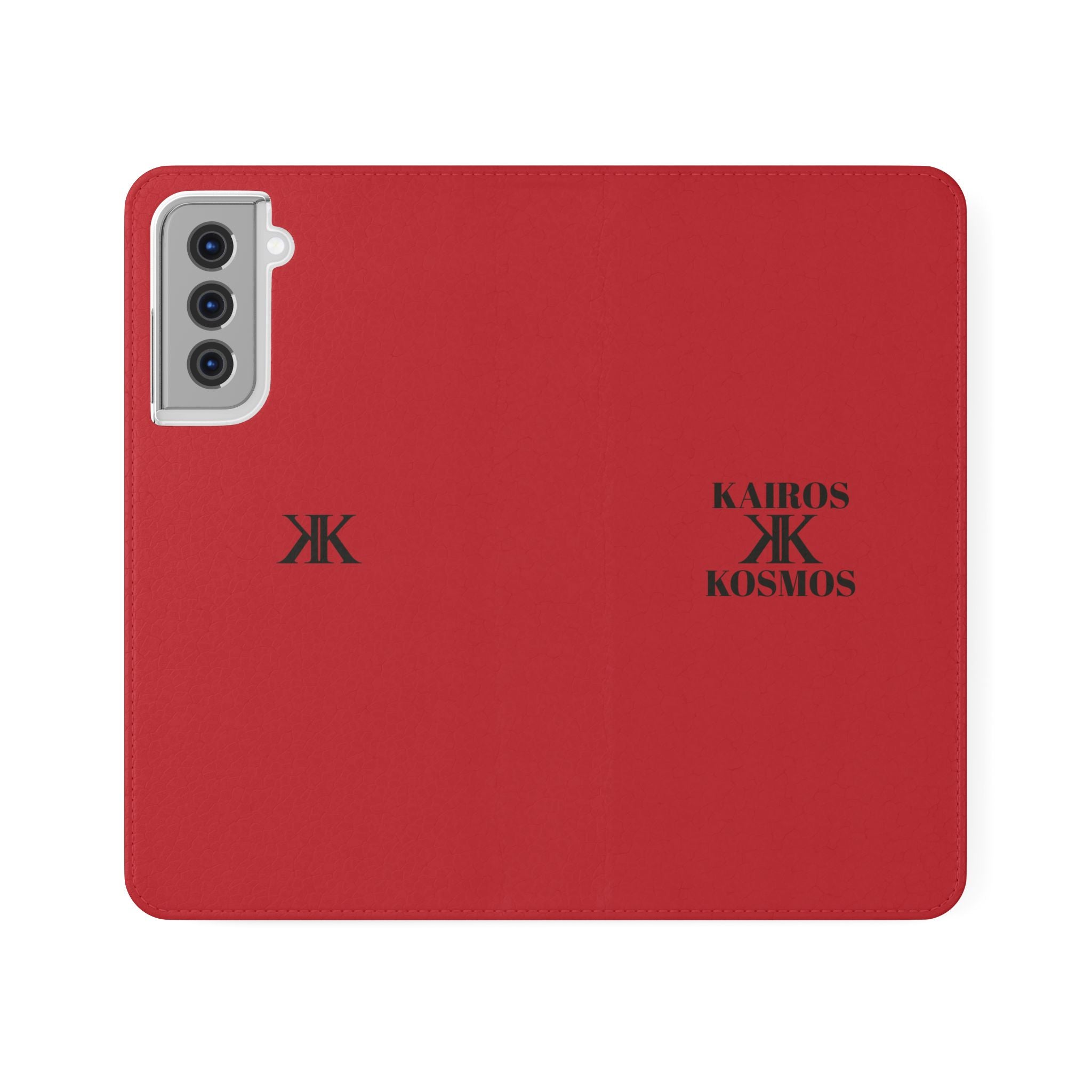 Kairos Kosmos Logo RED Flip Phone Case